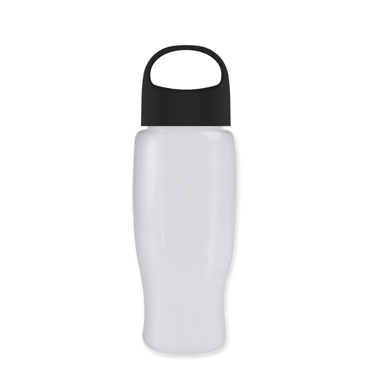 Custom logo Poly+ Recycled Bottle with Oval Crest Lid - 27 oz.