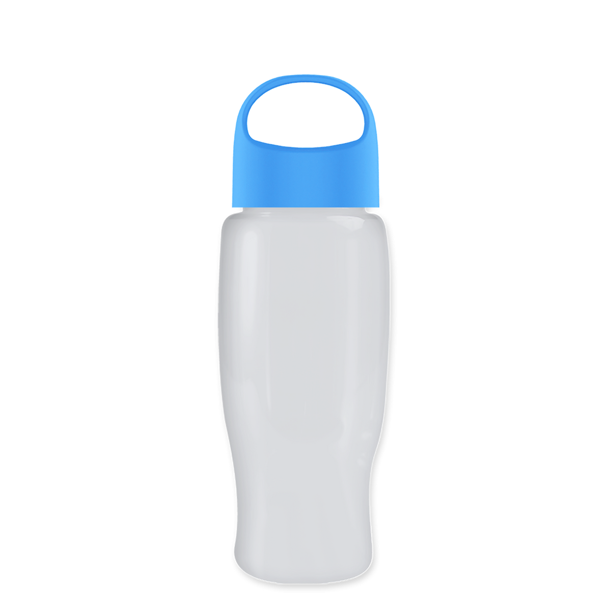 Custom logo Poly+ Recycled Bottle with Oval Crest Lid - 27 oz.