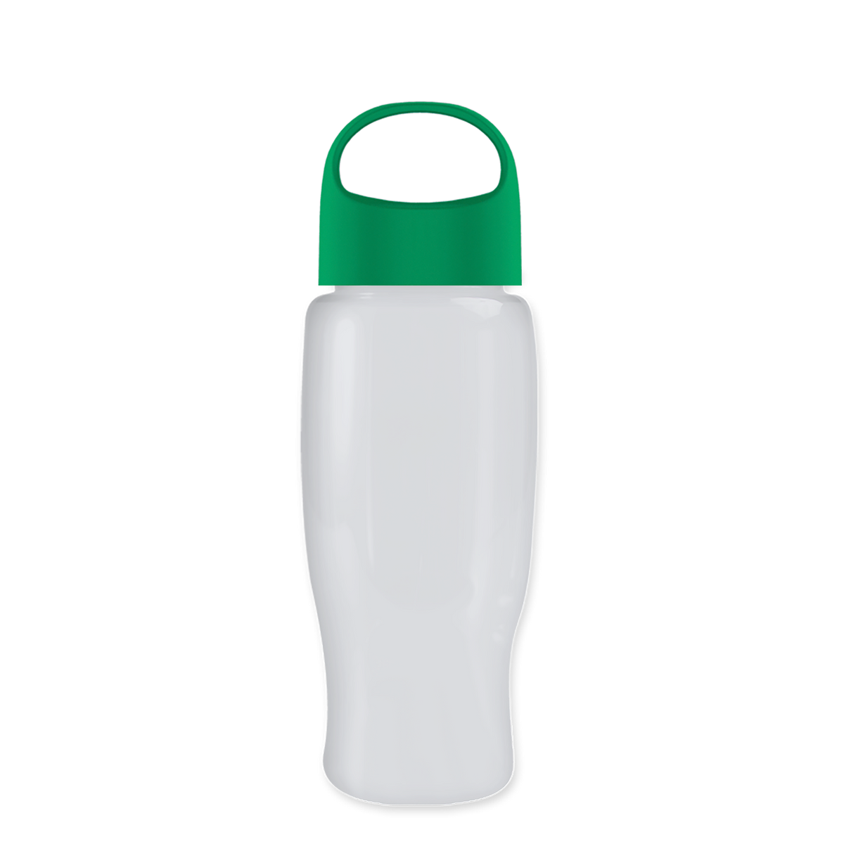 Custom logo Poly+ Recycled Bottle with Oval Crest Lid - 27 oz.
