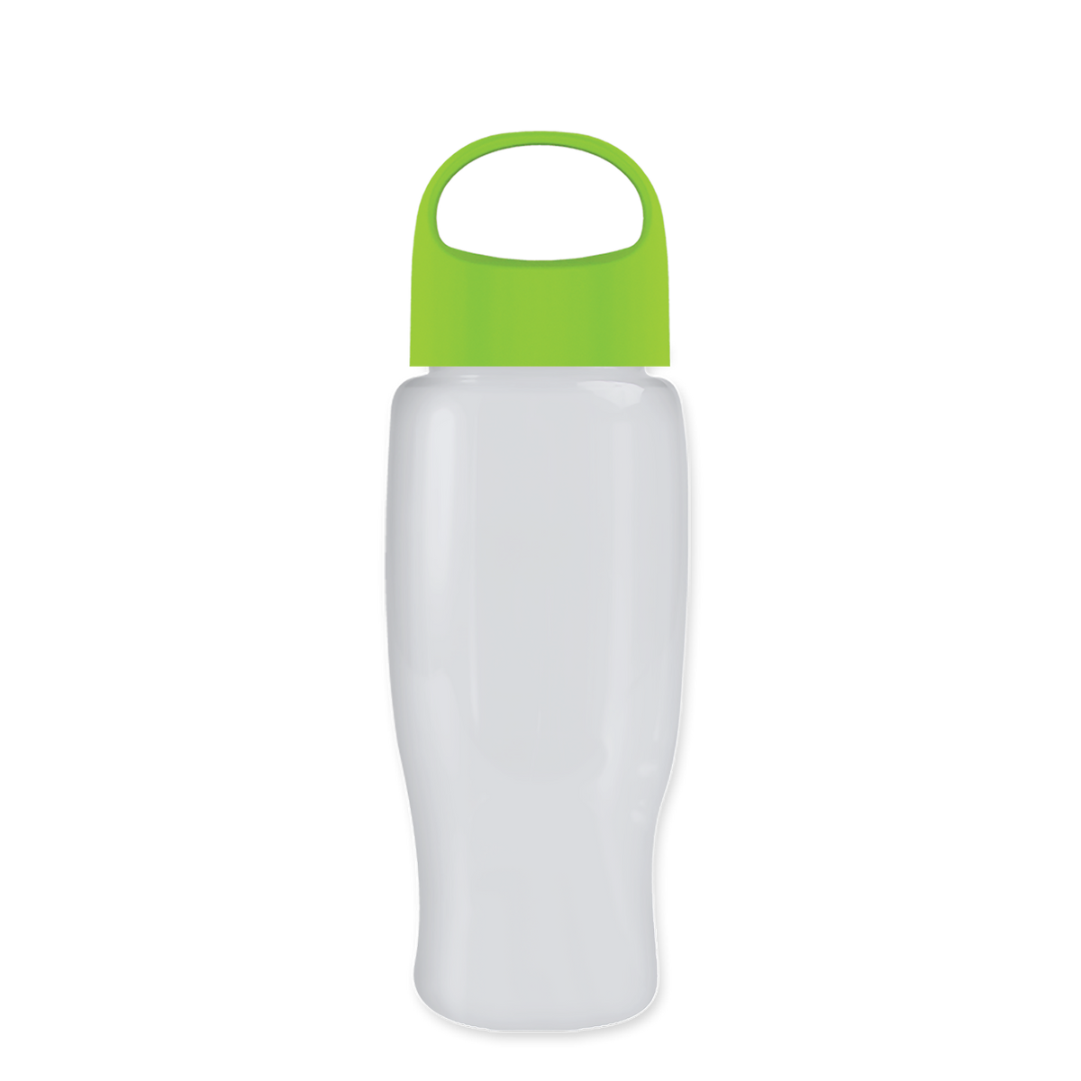 Custom logo Poly+ Recycled Bottle with Oval Crest Lid - 27 oz.