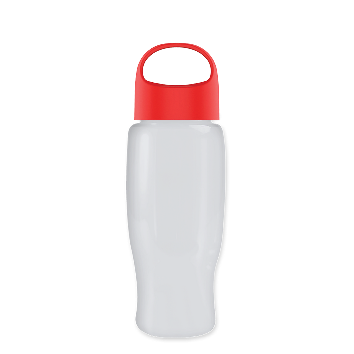 Custom logo Poly+ Recycled Bottle with Oval Crest Lid - 27 oz.