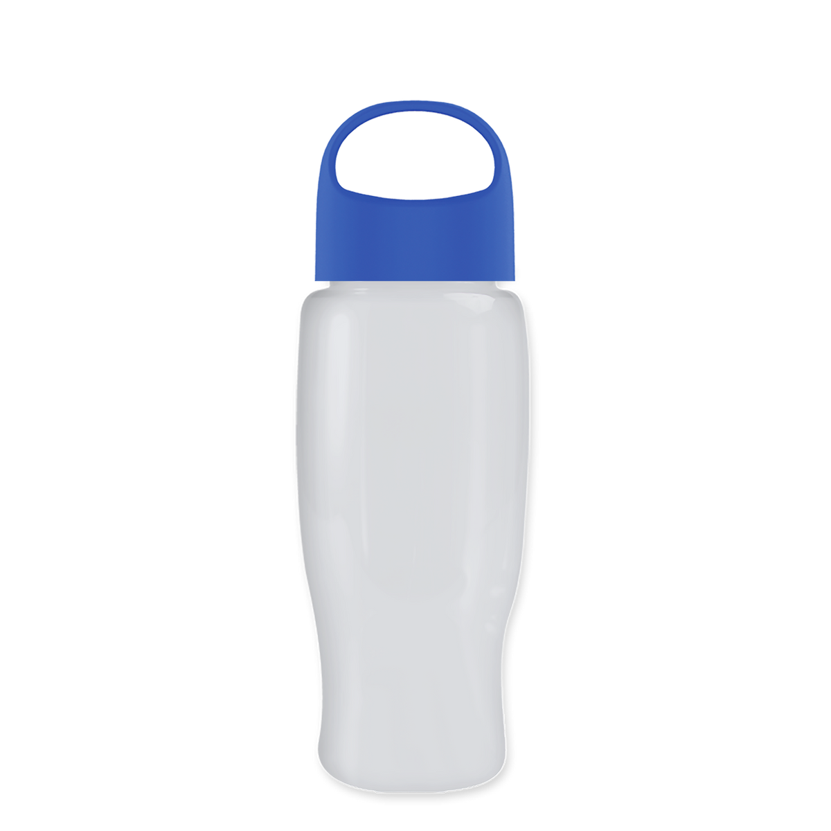 Custom logo Poly+ Recycled Bottle with Oval Crest Lid - 27 oz.