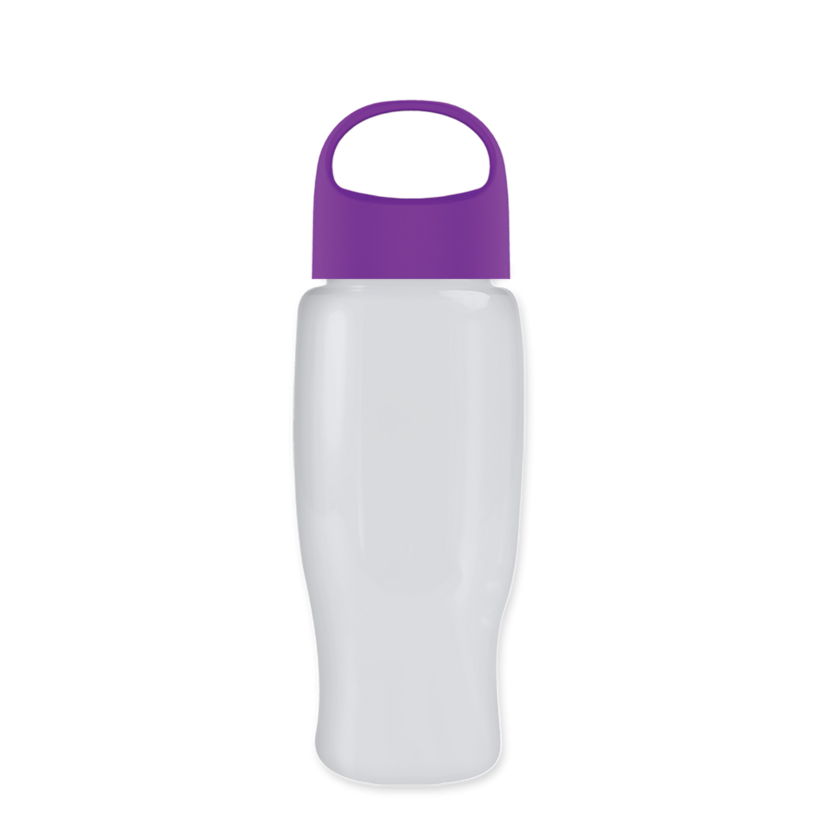 Custom logo Poly+ Recycled Bottle with Oval Crest Lid - 27 oz.