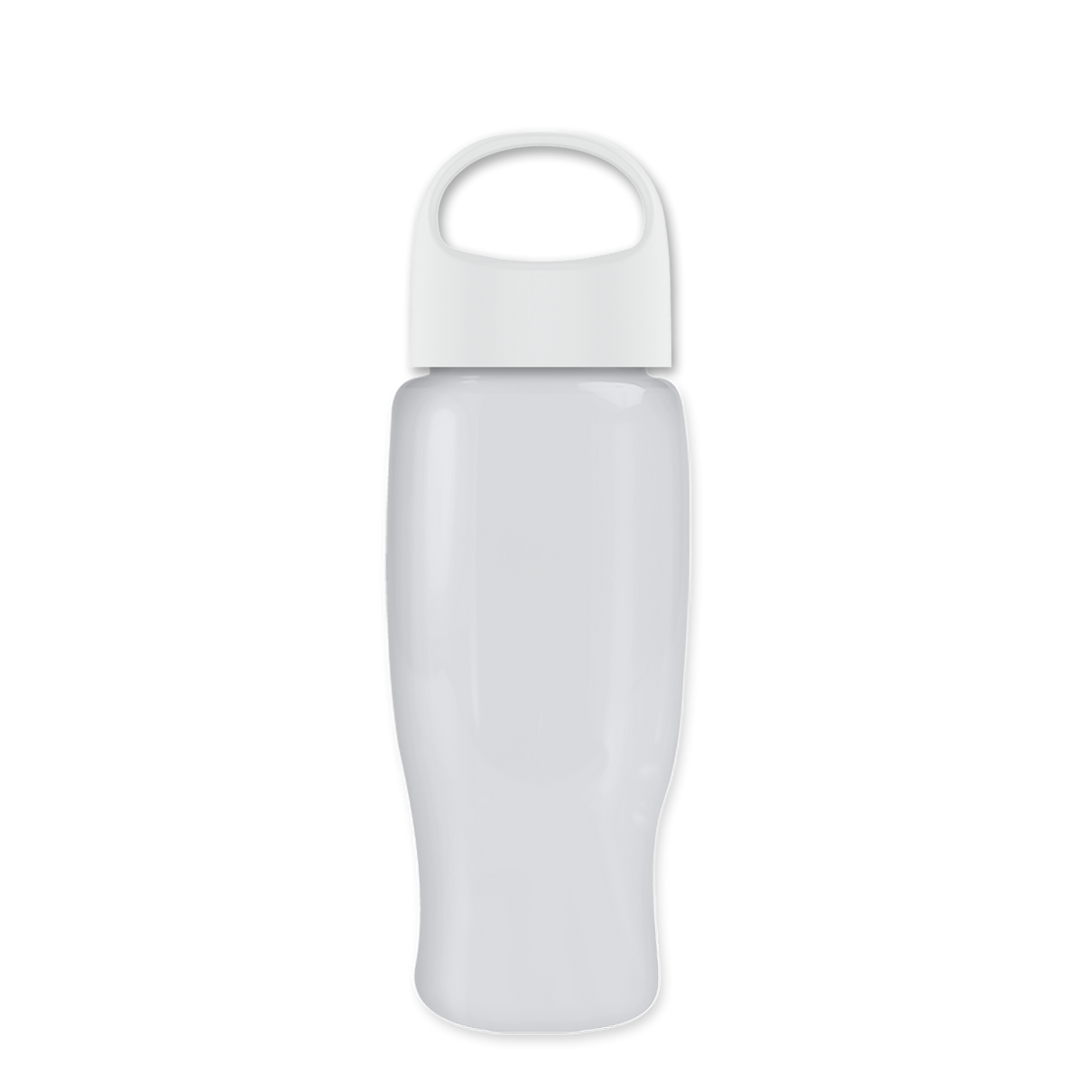 Custom logo Poly+ Recycled Bottle with Oval Crest Lid - 27 oz.
