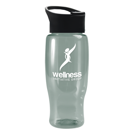 Poly+ Recycled Bottle with Pop-Up Lid - 27 oz.