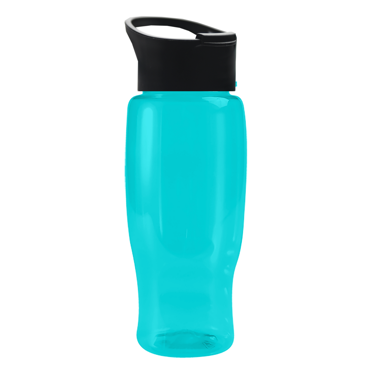 Custom logo Poly+ Recycled Bottle with Pop-Up Lid - 27 oz.