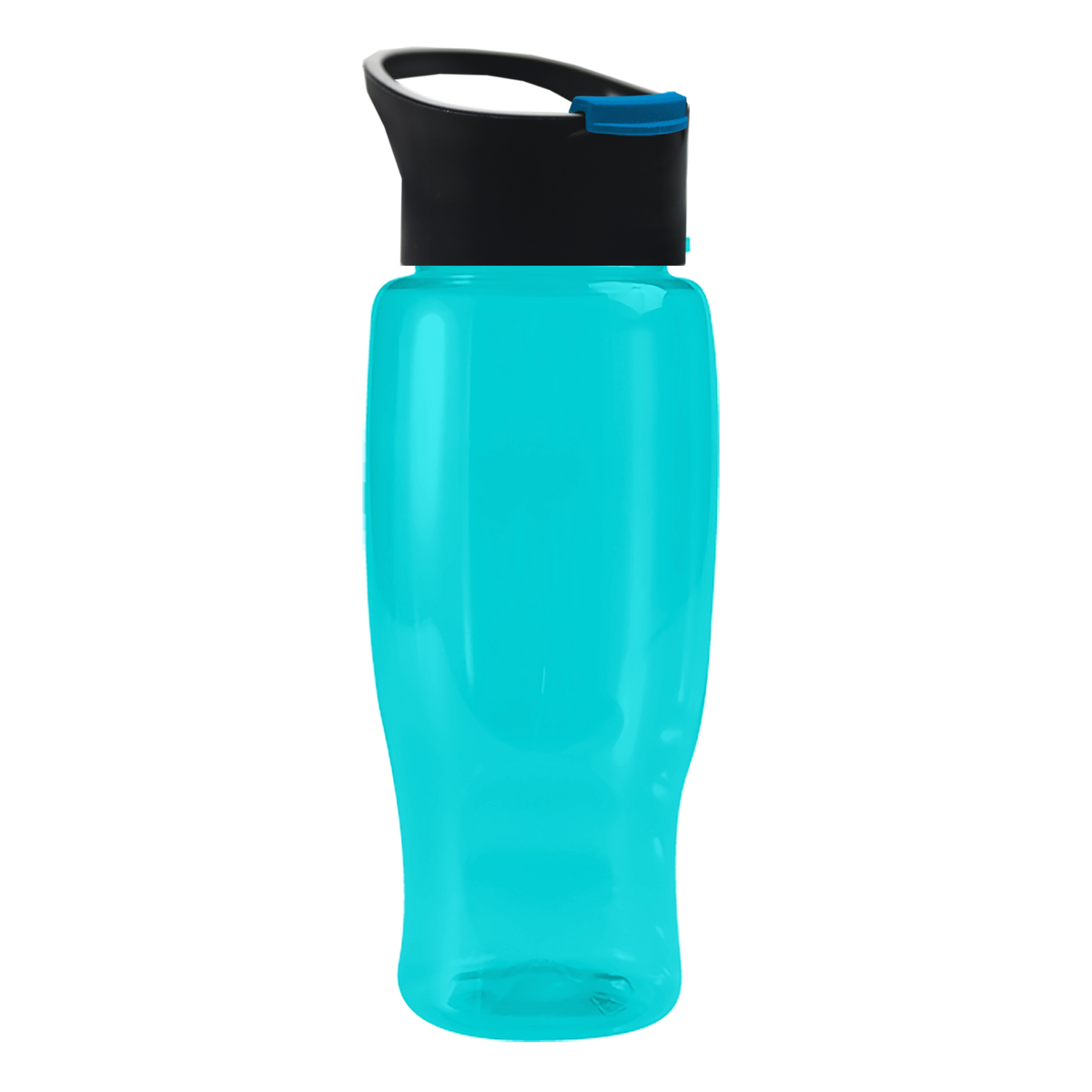 Custom logo Poly+ Recycled Bottle with Pop-Up Lid - 27 oz.