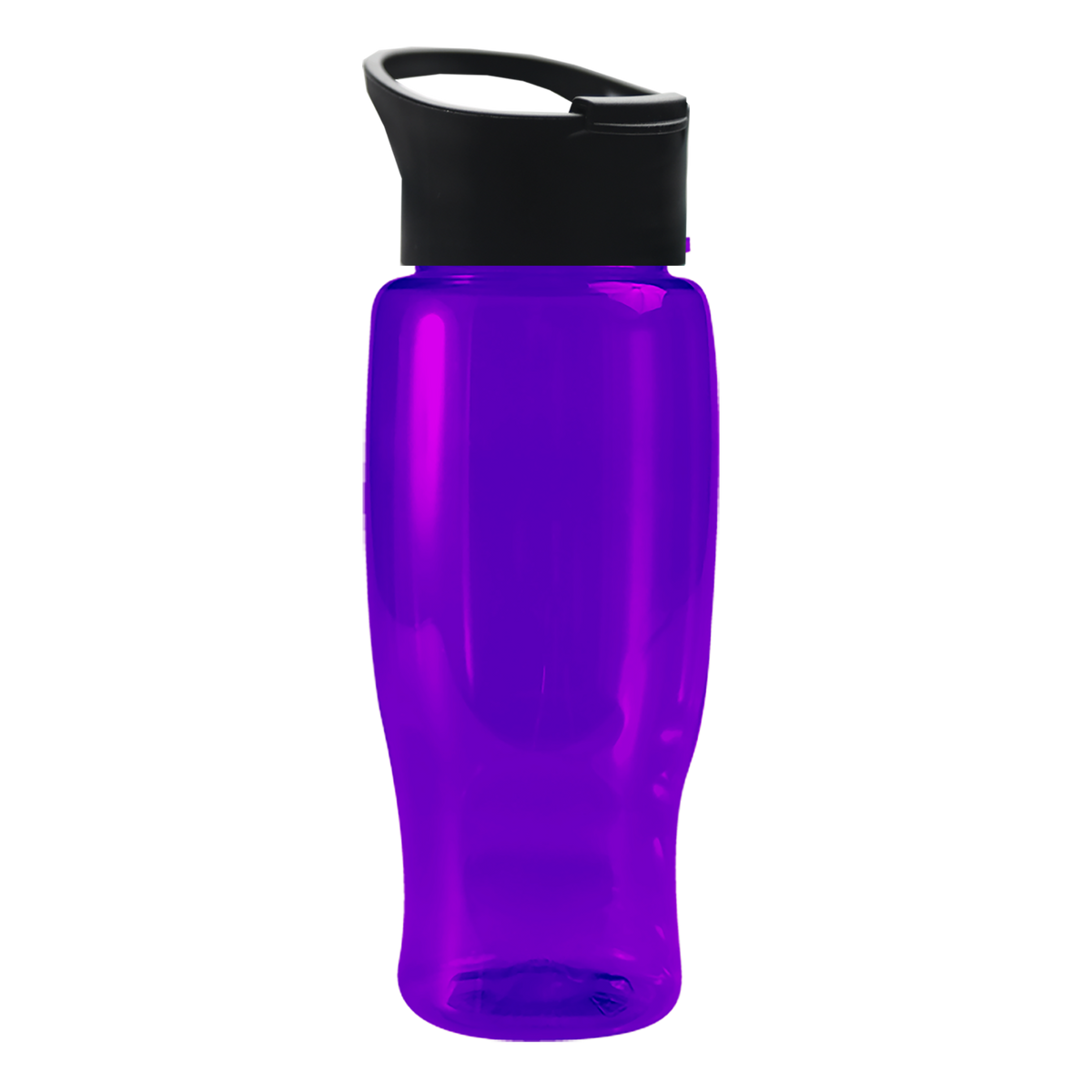 Custom logo Poly+ Recycled Bottle with Pop-Up Lid - 27 oz.