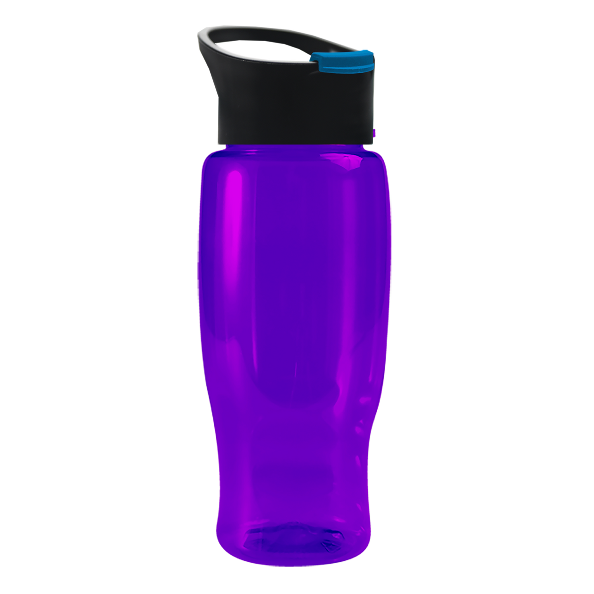 Custom logo Poly+ Recycled Bottle with Pop-Up Lid - 27 oz.