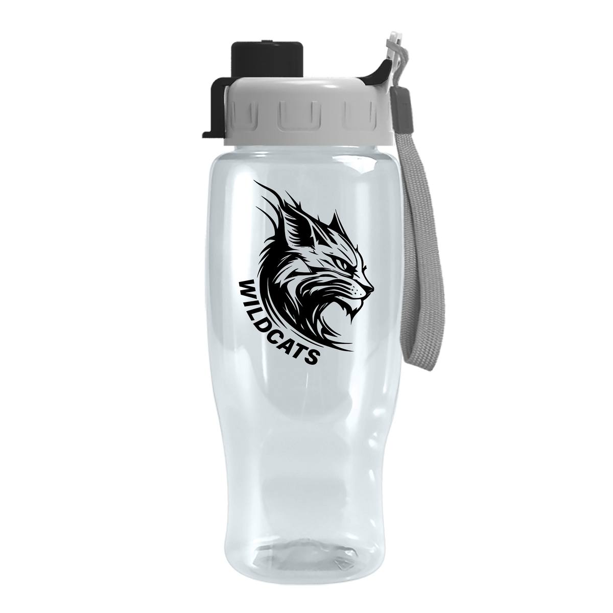 Custom logo Poly+ Recycled Bottle with Quick-Snap Lid - 27 oz.