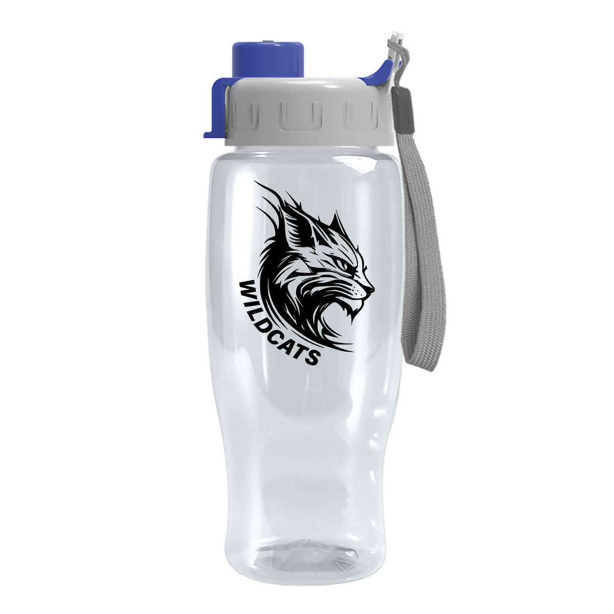 Custom logo Poly+ Recycled Bottle with Quick-Snap Lid - 27 oz.