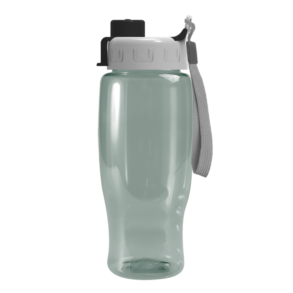 Custom logo Poly+ Recycled Bottle with Quick-Snap Lid - 27 oz.