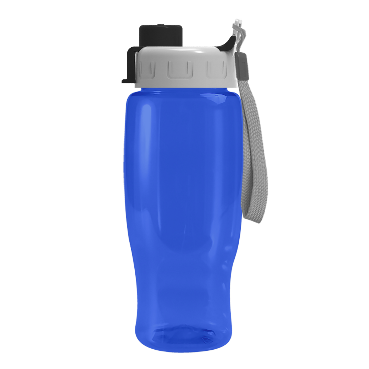 Custom logo Poly+ Recycled Bottle with Quick-Snap Lid - 27 oz.