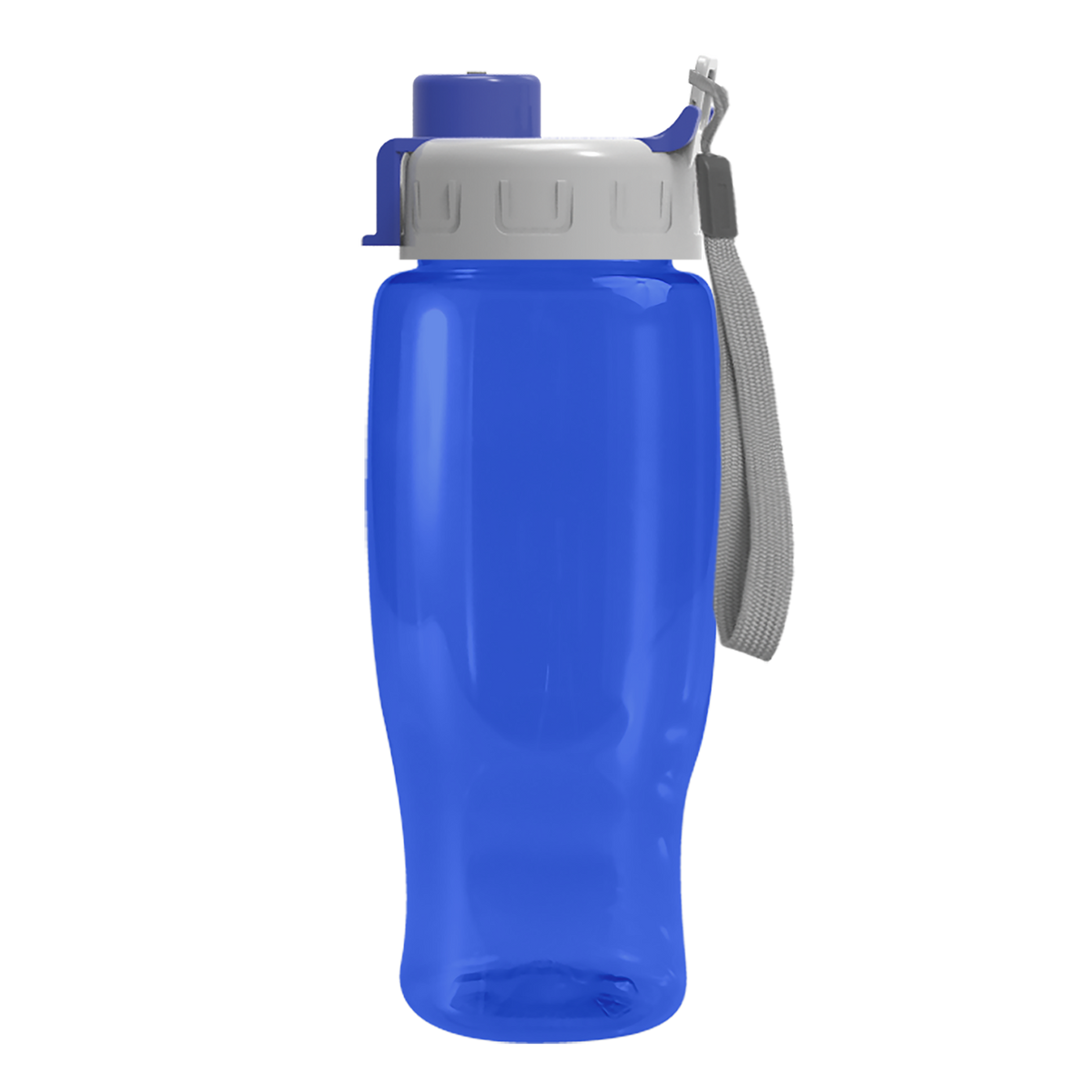 Custom logo Poly+ Recycled Bottle with Quick-Snap Lid - 27 oz.