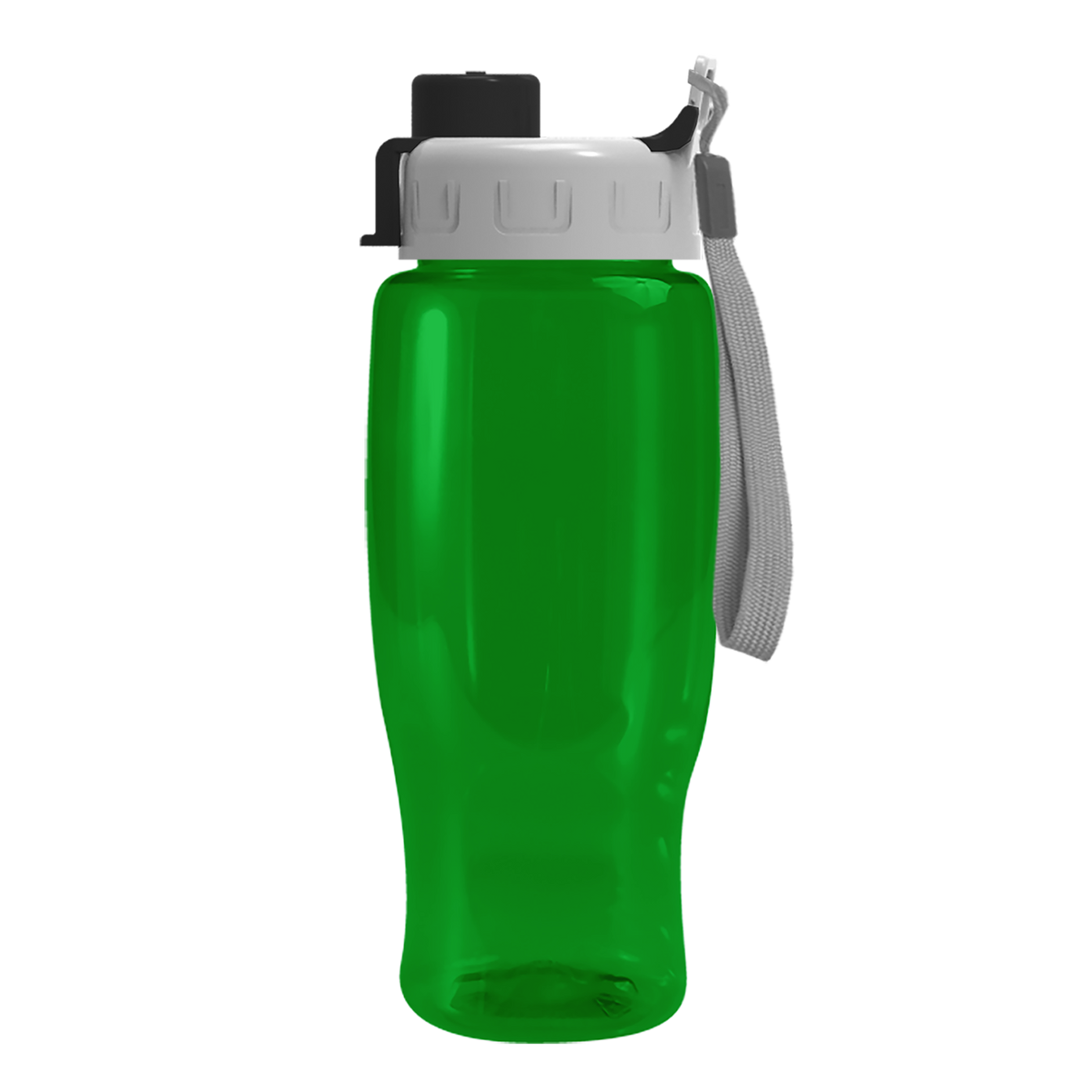 Custom logo Poly+ Recycled Bottle with Quick-Snap Lid - 27 oz.