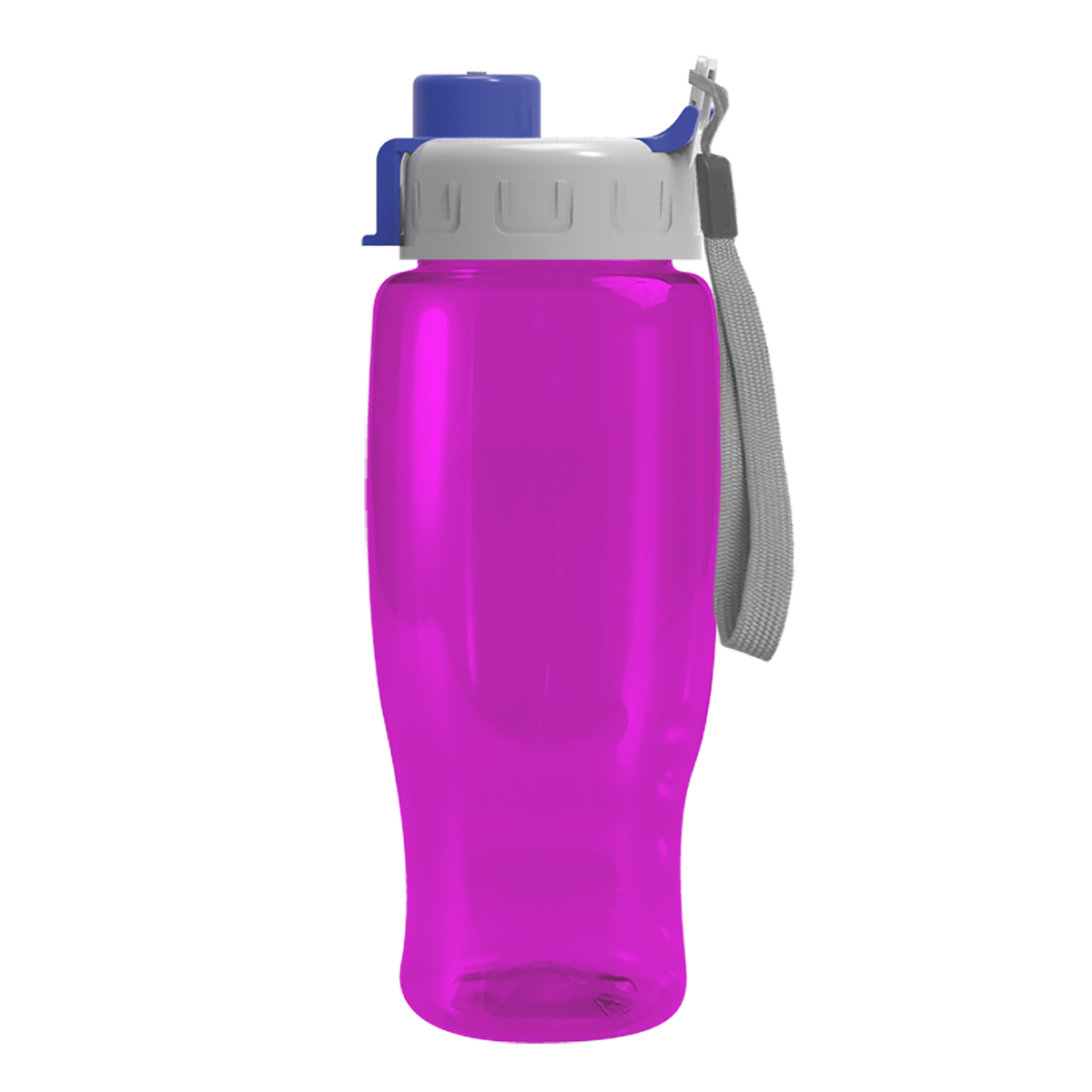 Custom logo Poly+ Recycled Bottle with Quick-Snap Lid - 27 oz.