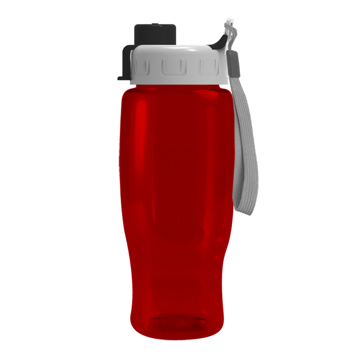 Custom logo Poly+ Recycled Bottle with Quick-Snap Lid - 27 oz.