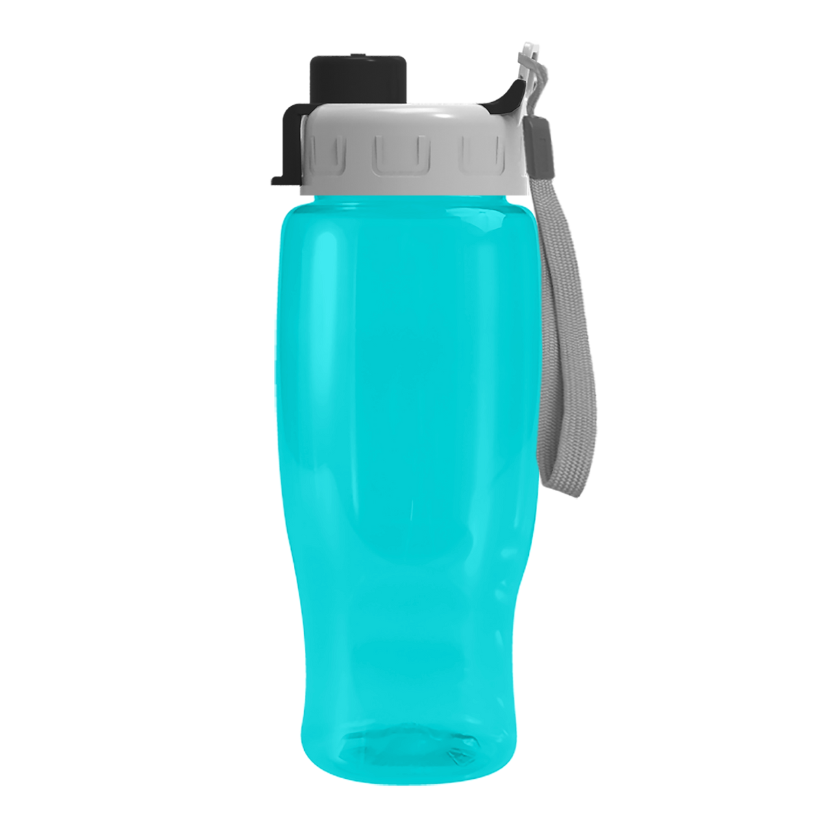 Custom logo Poly+ Recycled Bottle with Quick-Snap Lid - 27 oz.