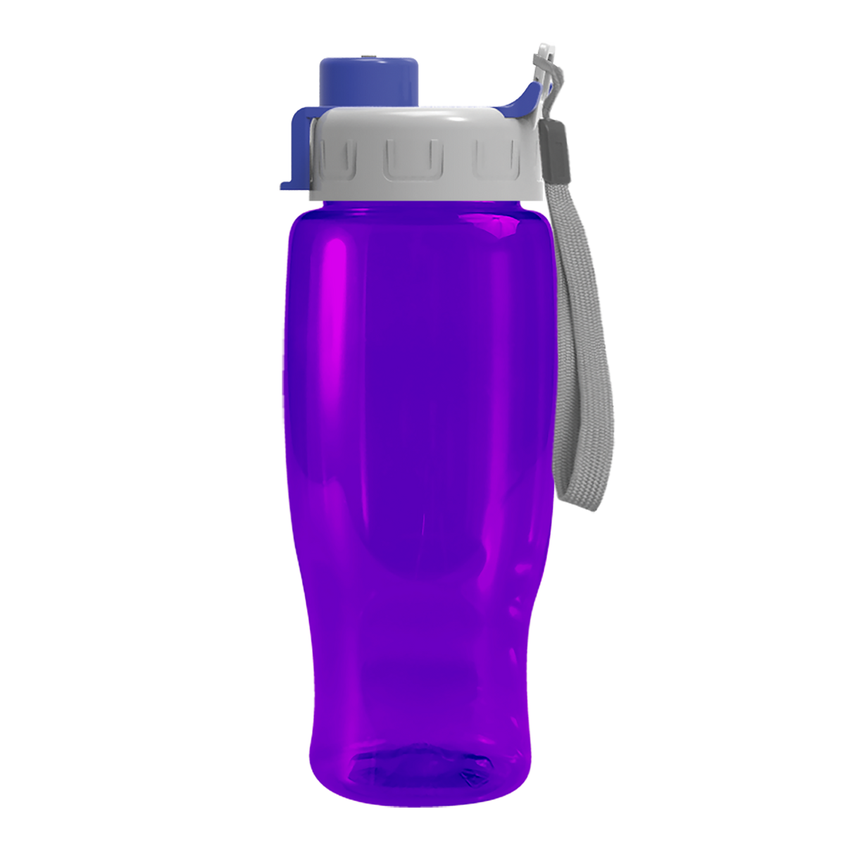 Custom logo Poly+ Recycled Bottle with Quick-Snap Lid - 27 oz.