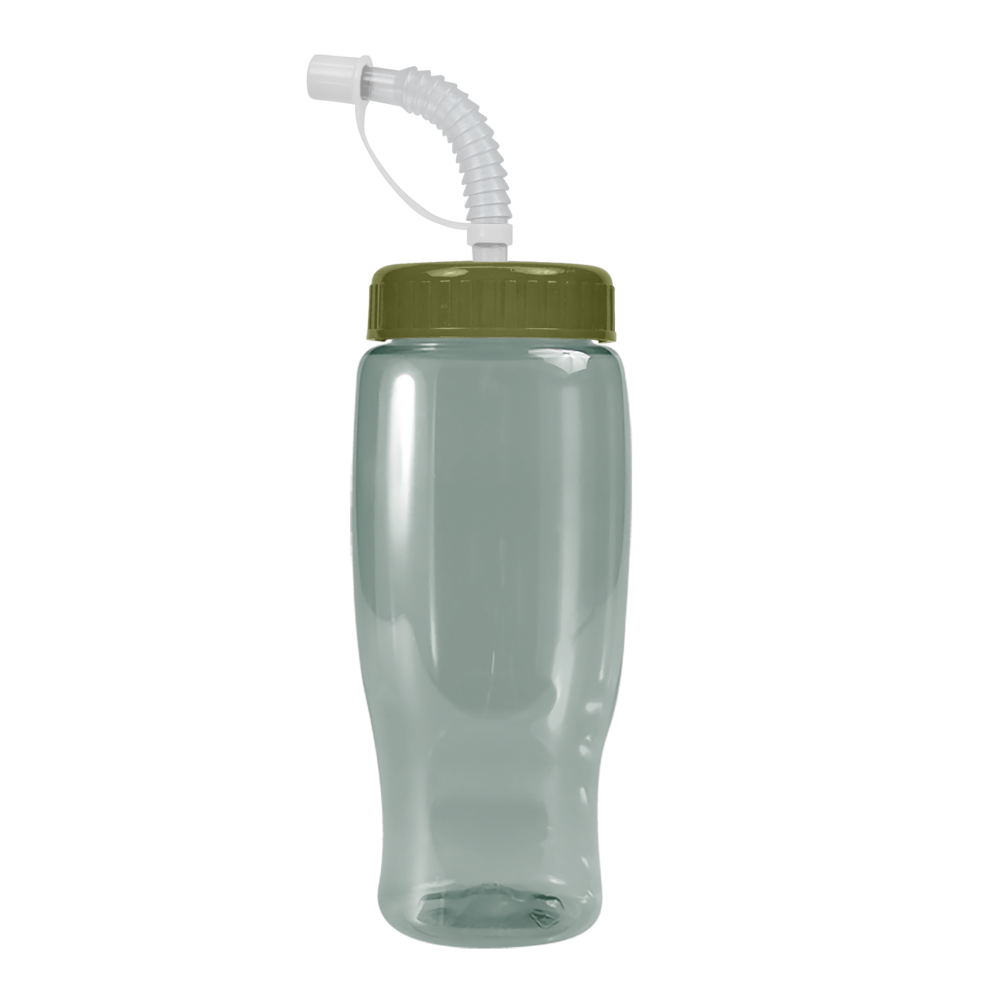 Poly+ Recycled Bottle with Straw Lid - 27 oz.
