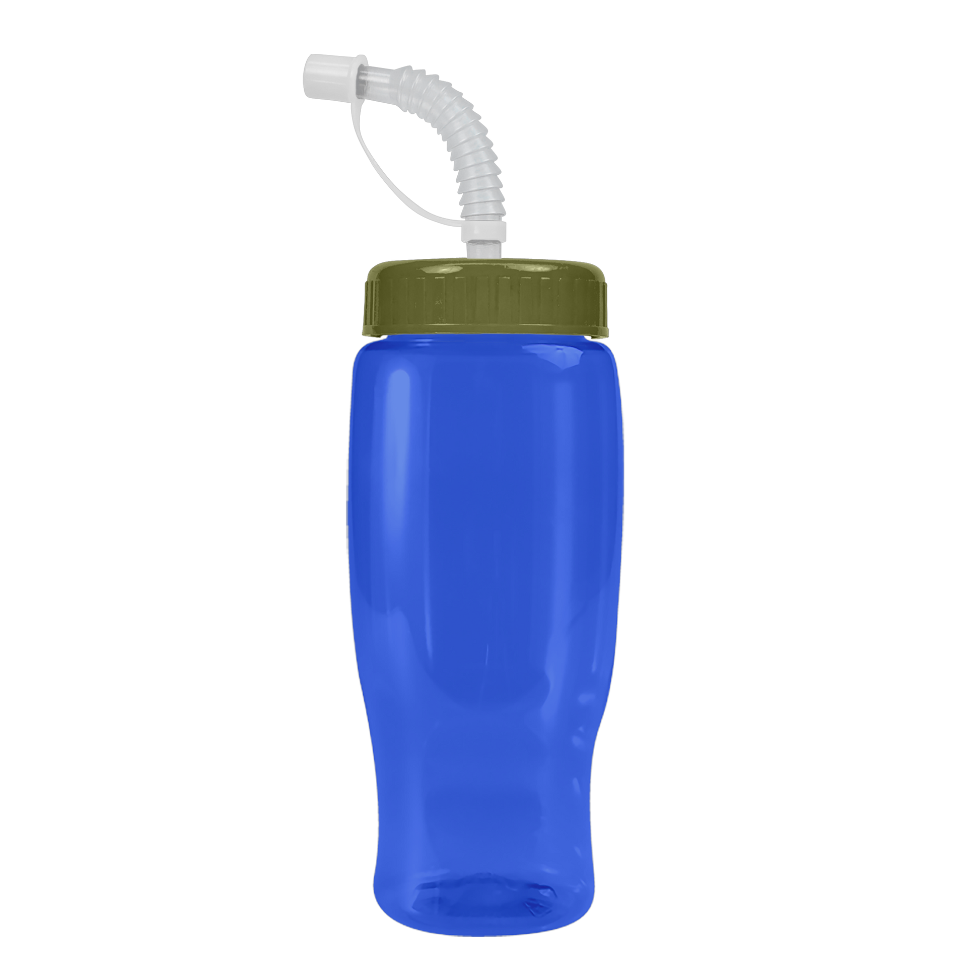 Poly+ Recycled Bottle with Straw Lid - 27 oz.