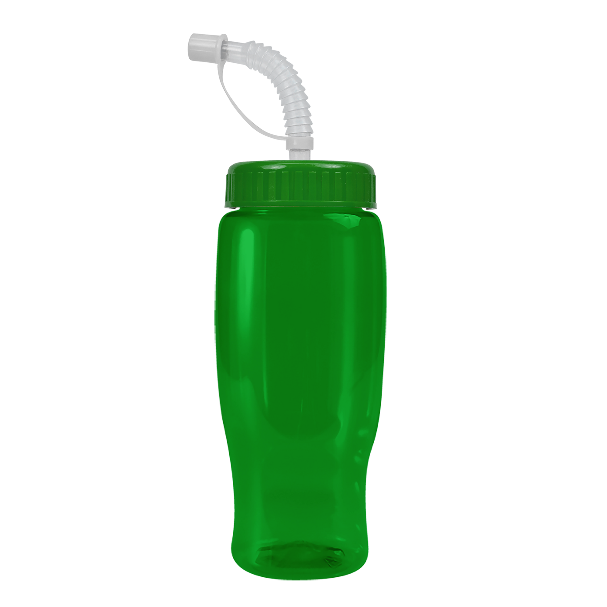 Poly+ Recycled Bottle with Straw Lid - 27 oz.