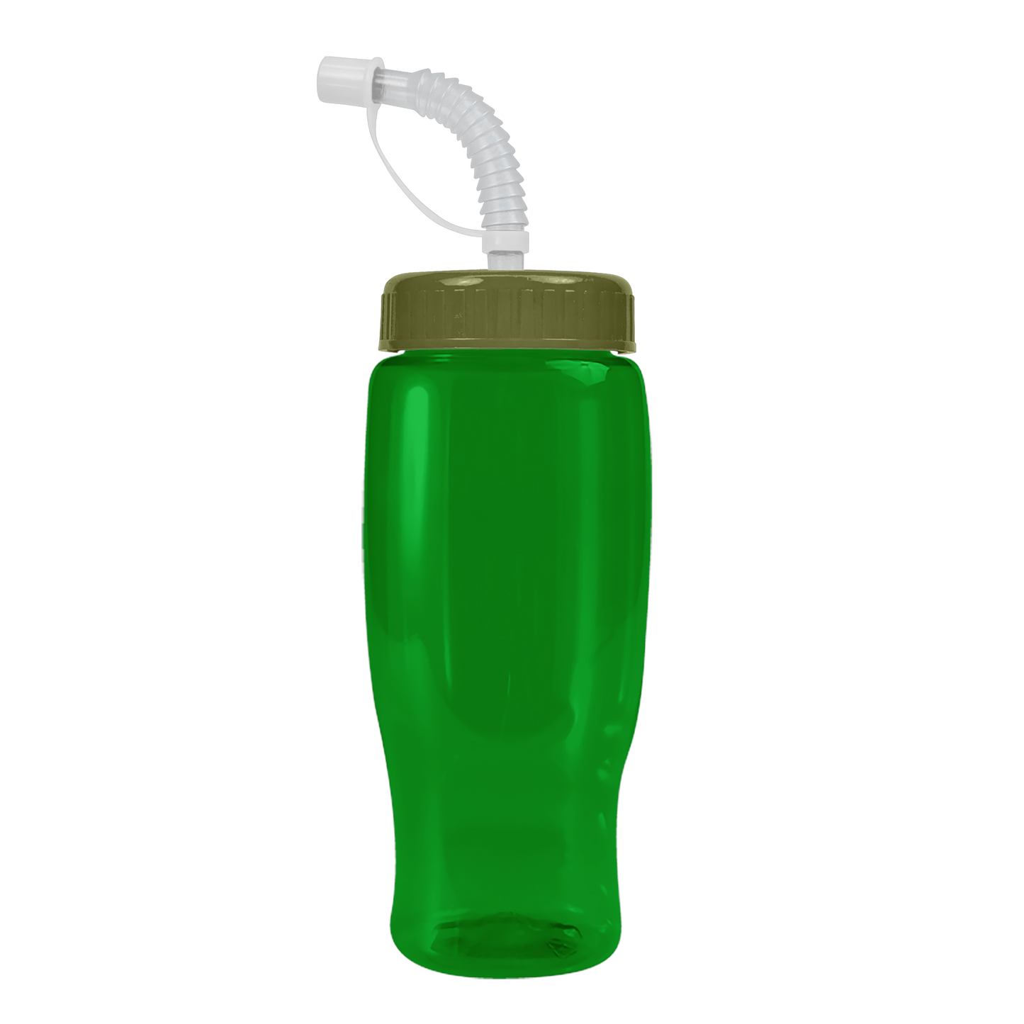 Poly+ Recycled Bottle with Straw Lid - 27 oz.