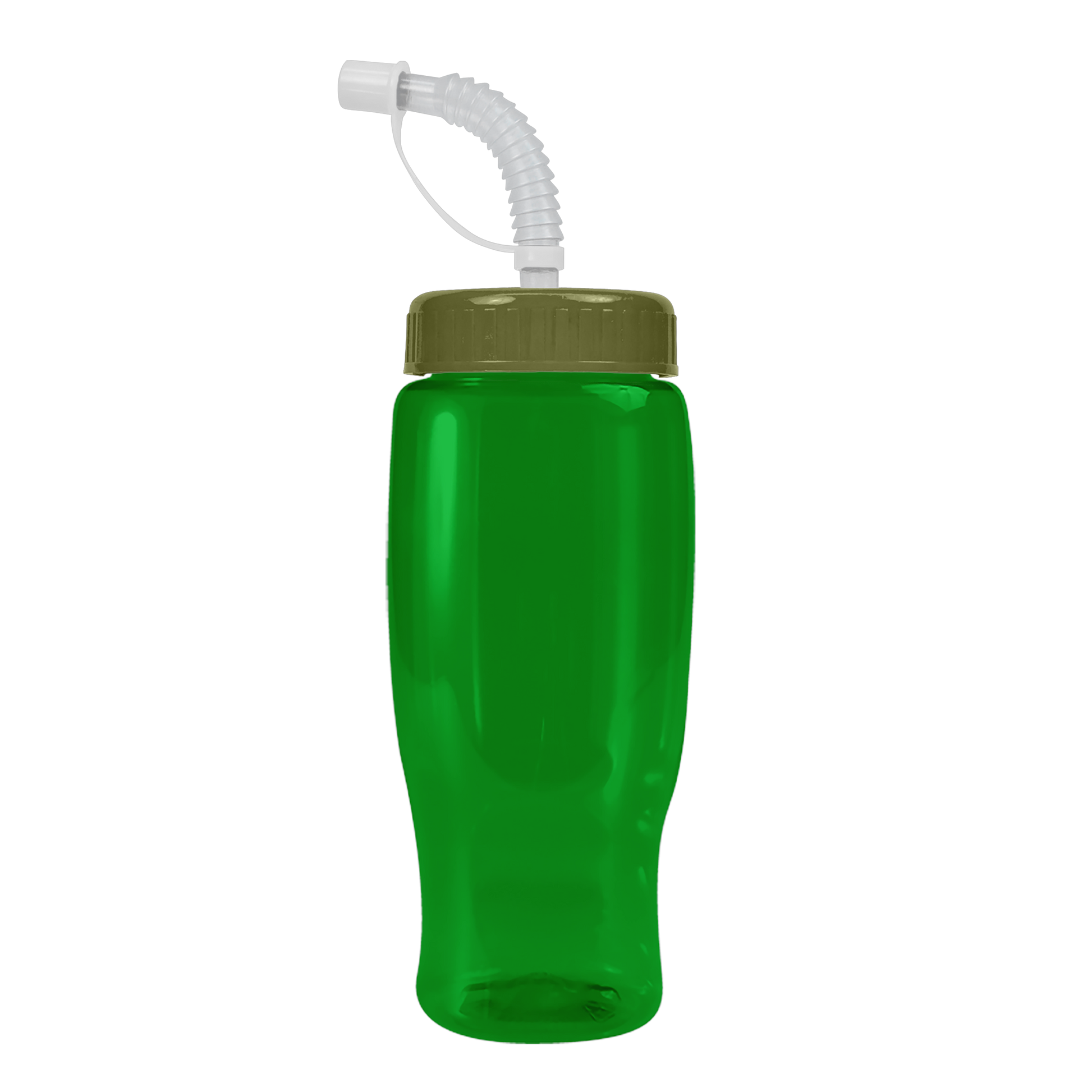 Poly+ Recycled Bottle with Straw Lid - 27 oz.