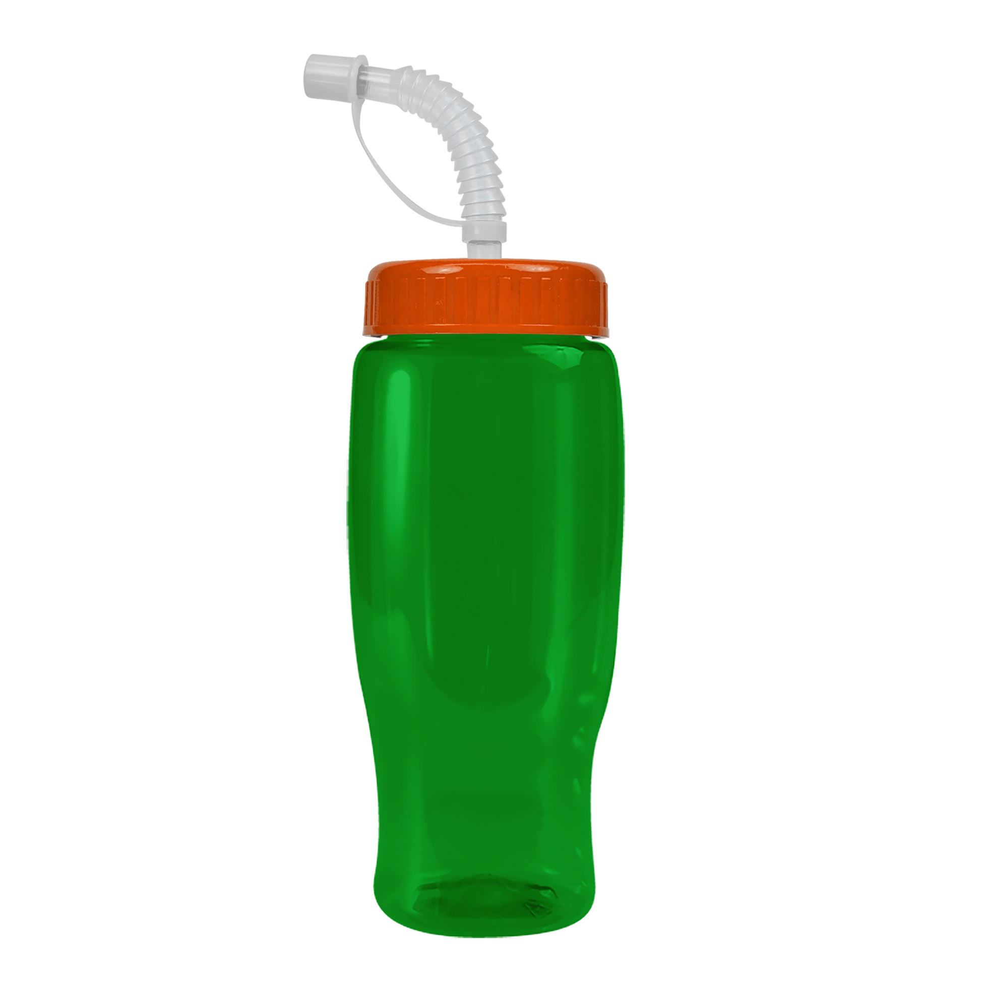 Poly+ Recycled Bottle with Straw Lid - 27 oz.