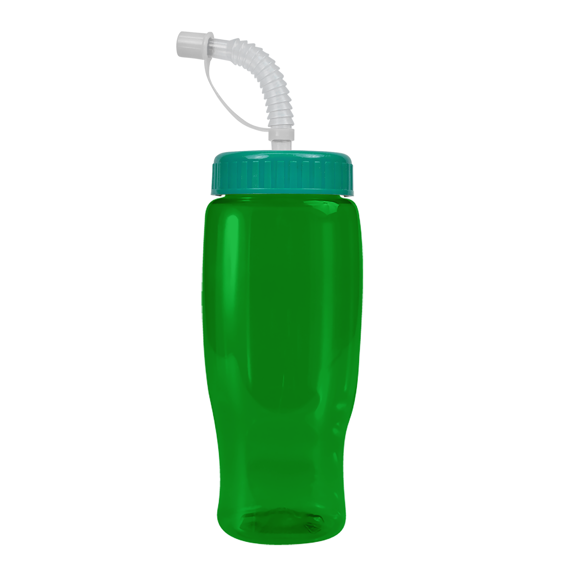 Poly+ Recycled Bottle with Straw Lid - 27 oz.