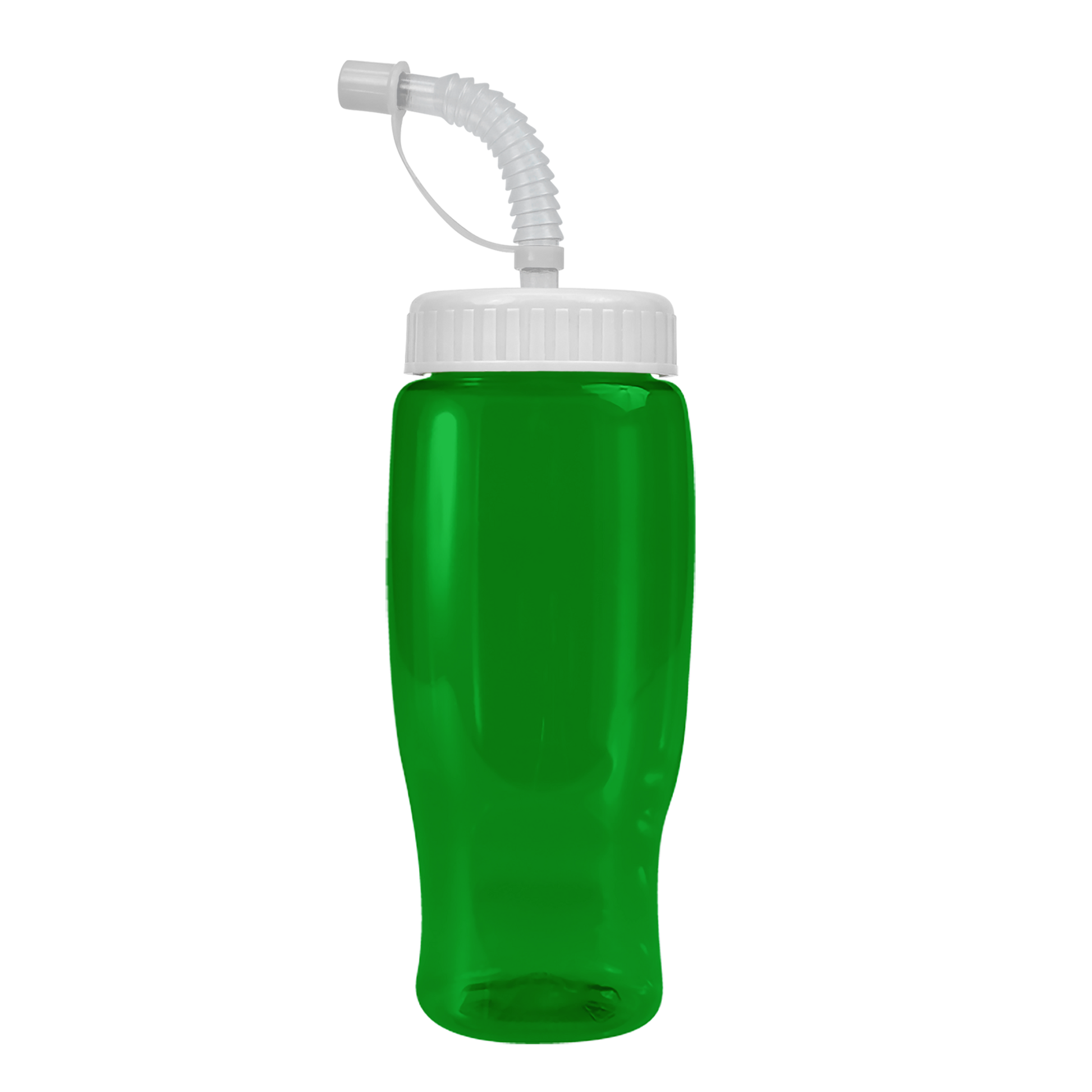 Poly+ Recycled Bottle with Straw Lid - 27 oz.