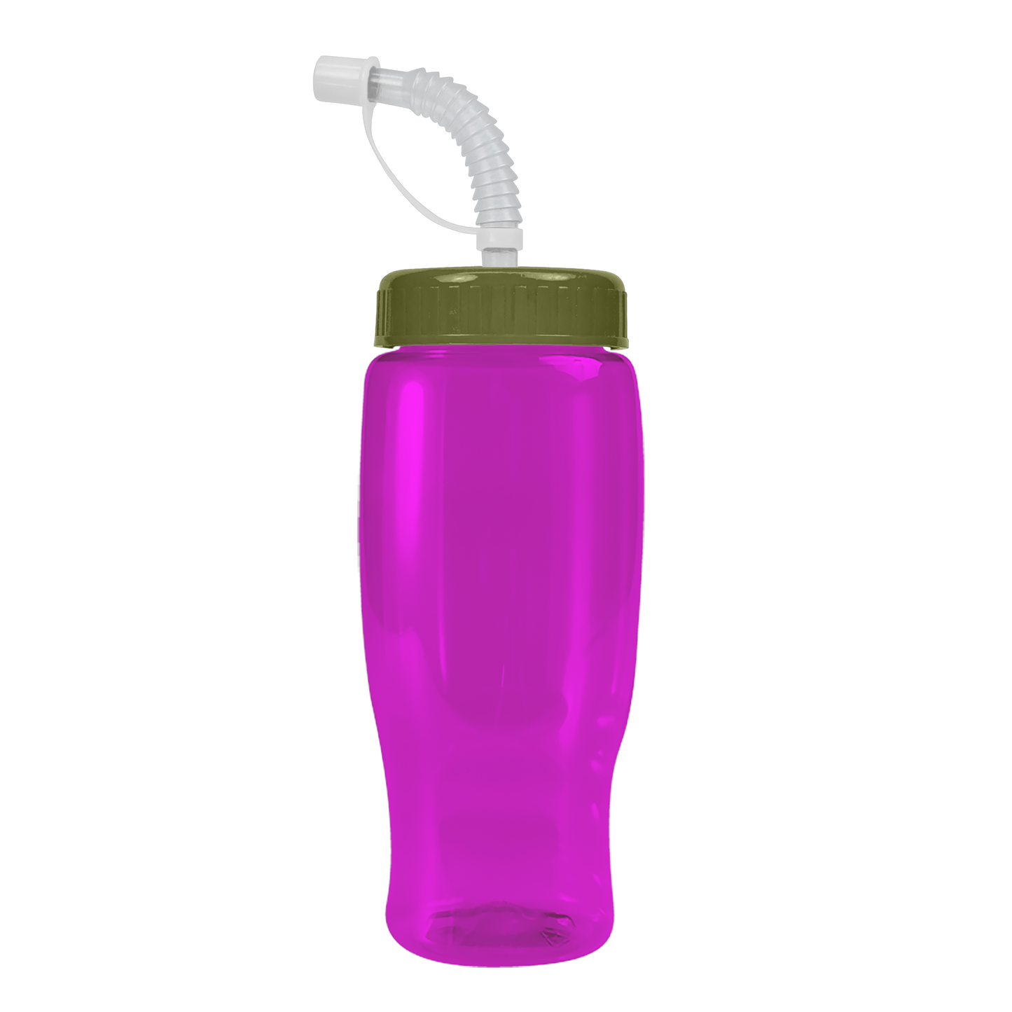 Poly+ Recycled Bottle with Straw Lid - 27 oz.