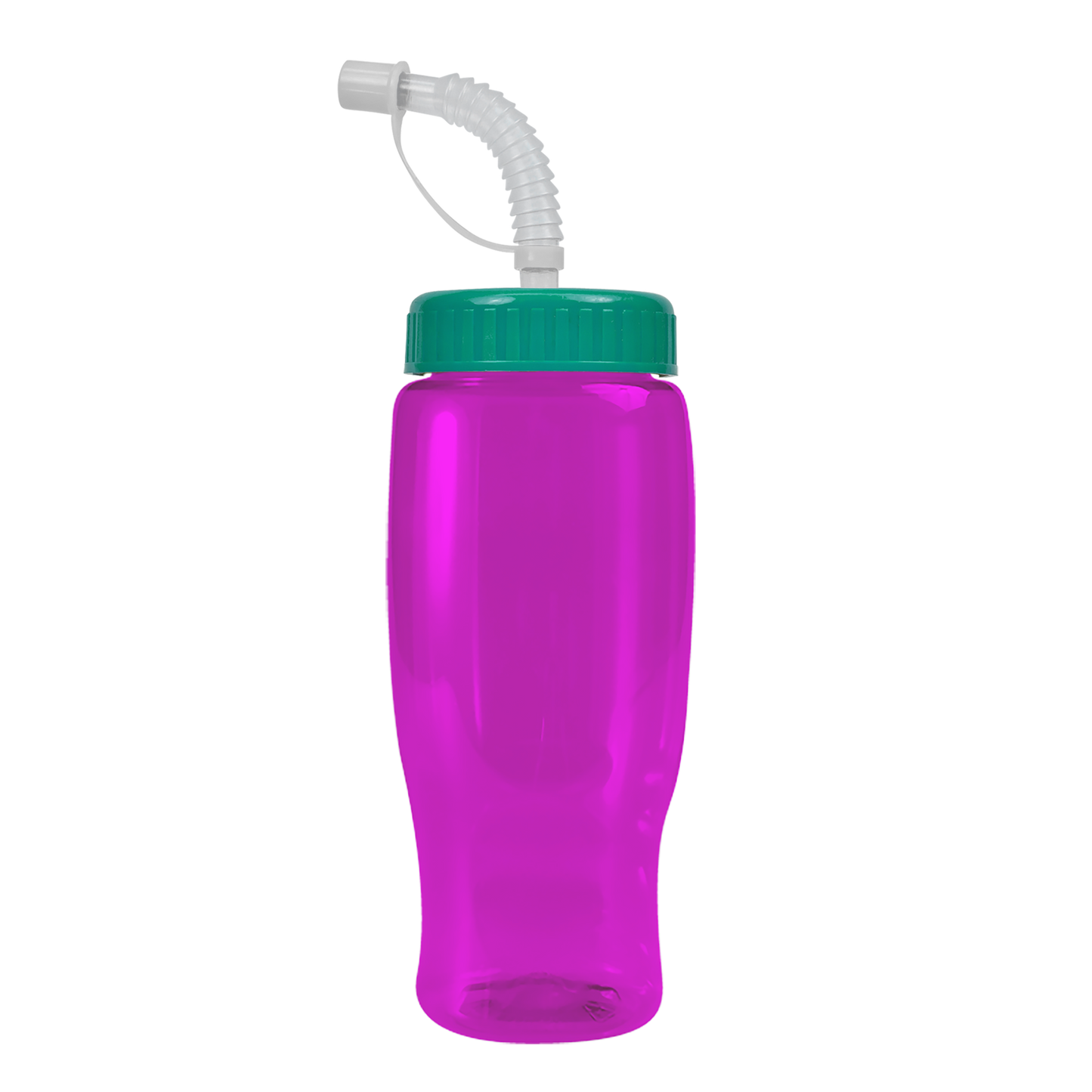 Poly+ Recycled Bottle with Straw Lid - 27 oz.
