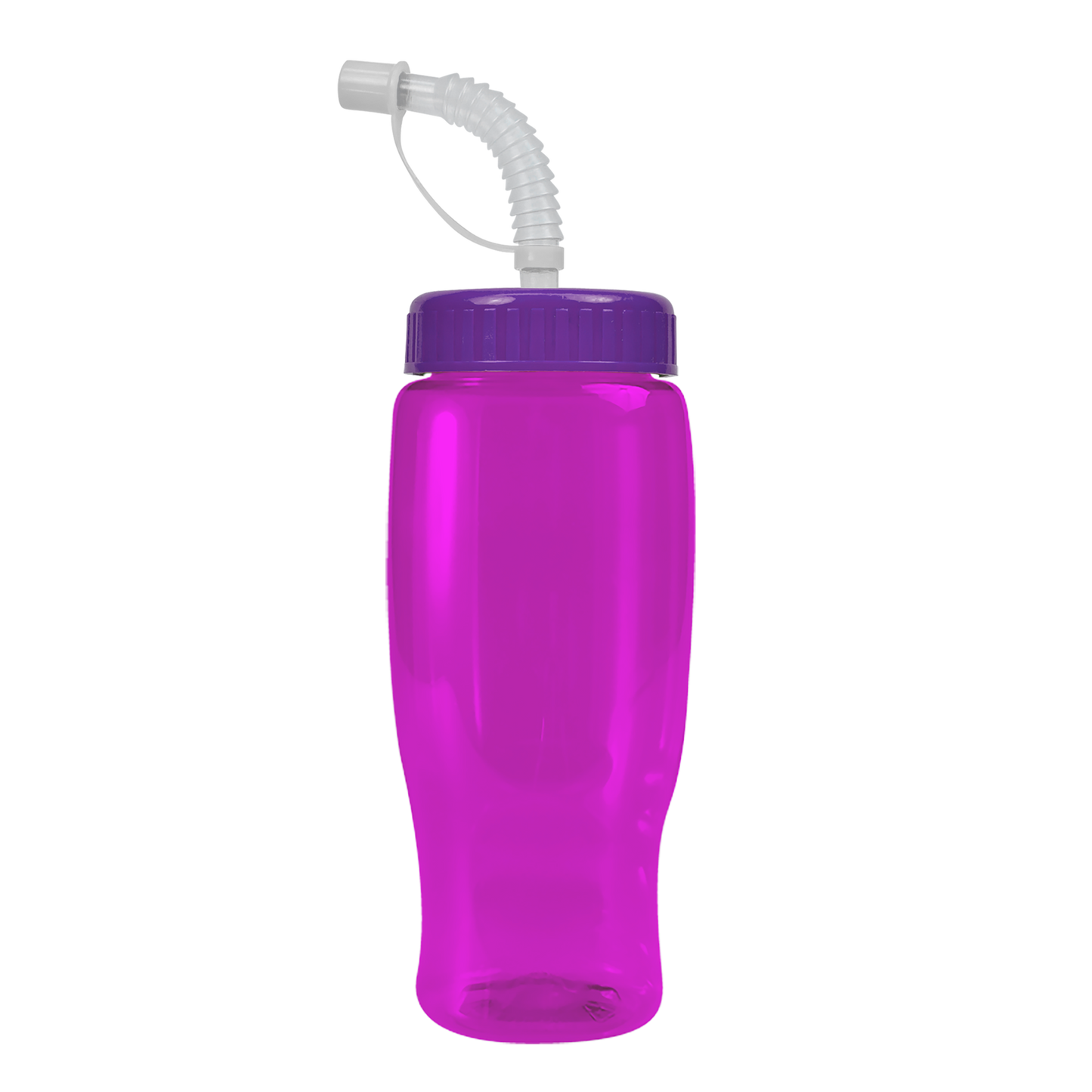 Poly+ Recycled Bottle with Straw Lid - 27 oz.