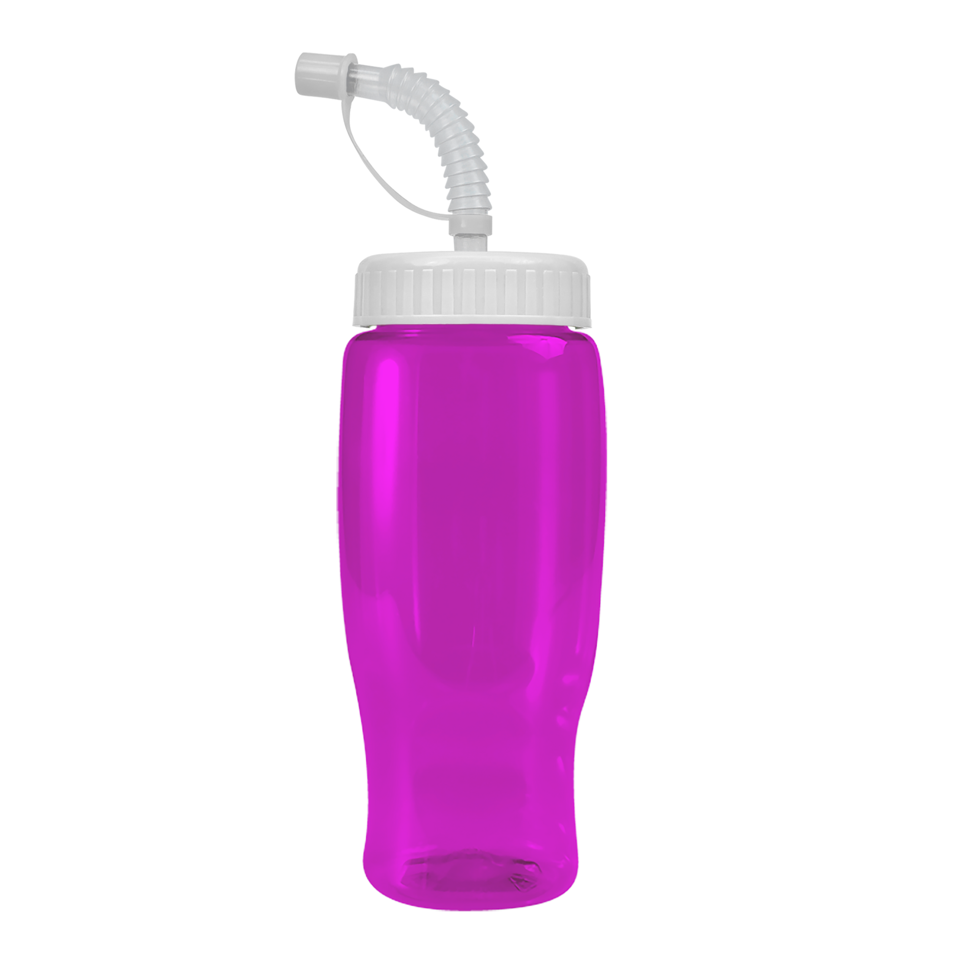 Poly+ Recycled Bottle with Straw Lid - 27 oz.