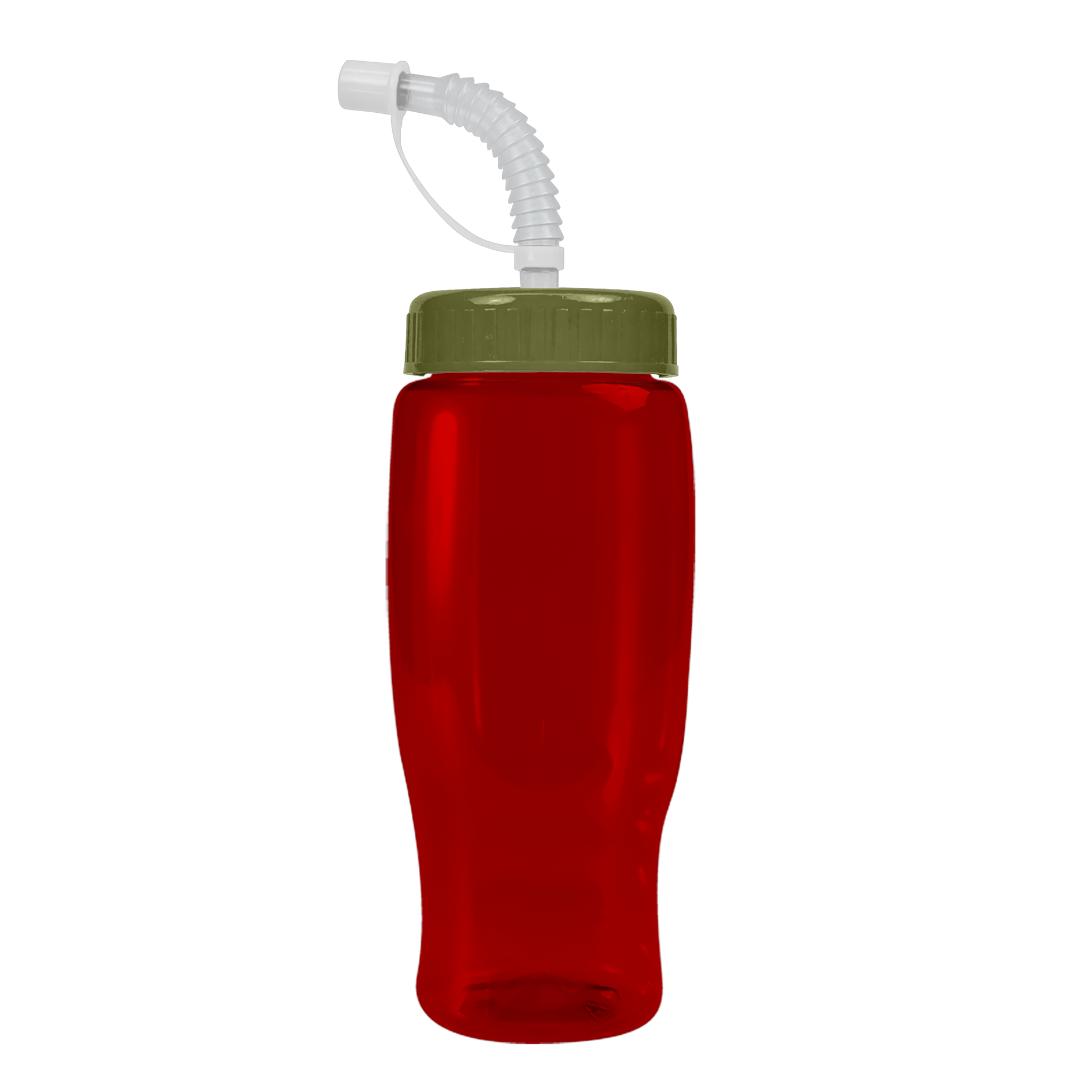Poly+ Recycled Bottle with Straw Lid - 27 oz.