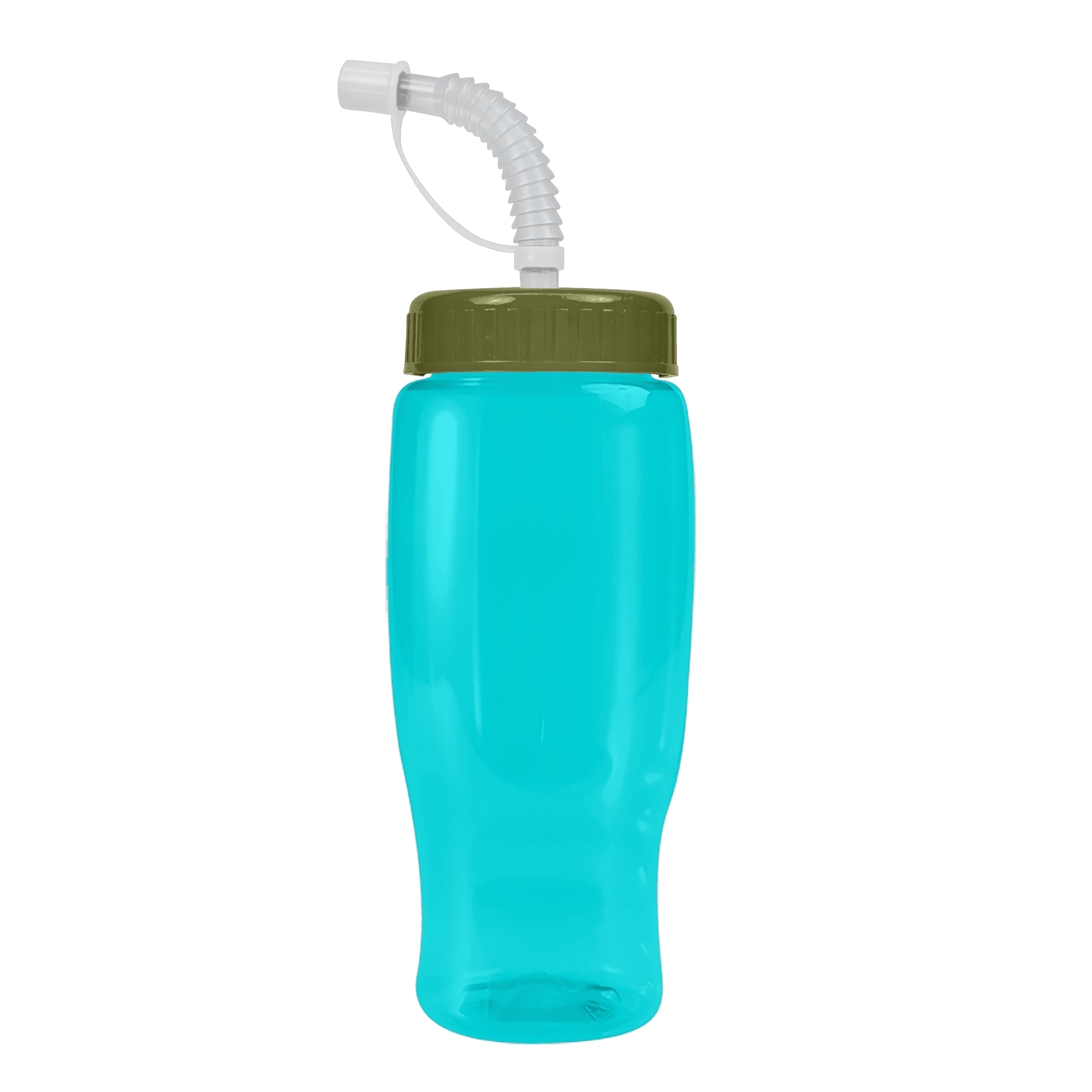 Poly+ Recycled Bottle with Straw Lid - 27 oz.
