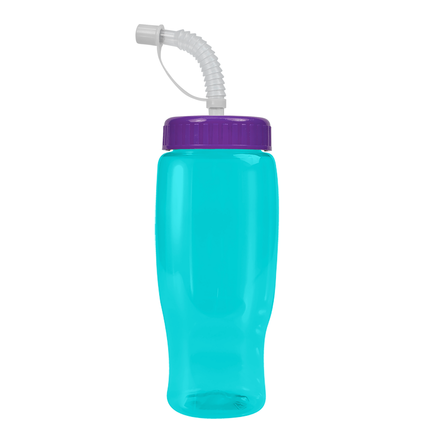 Poly+ Recycled Bottle with Straw Lid - 27 oz.