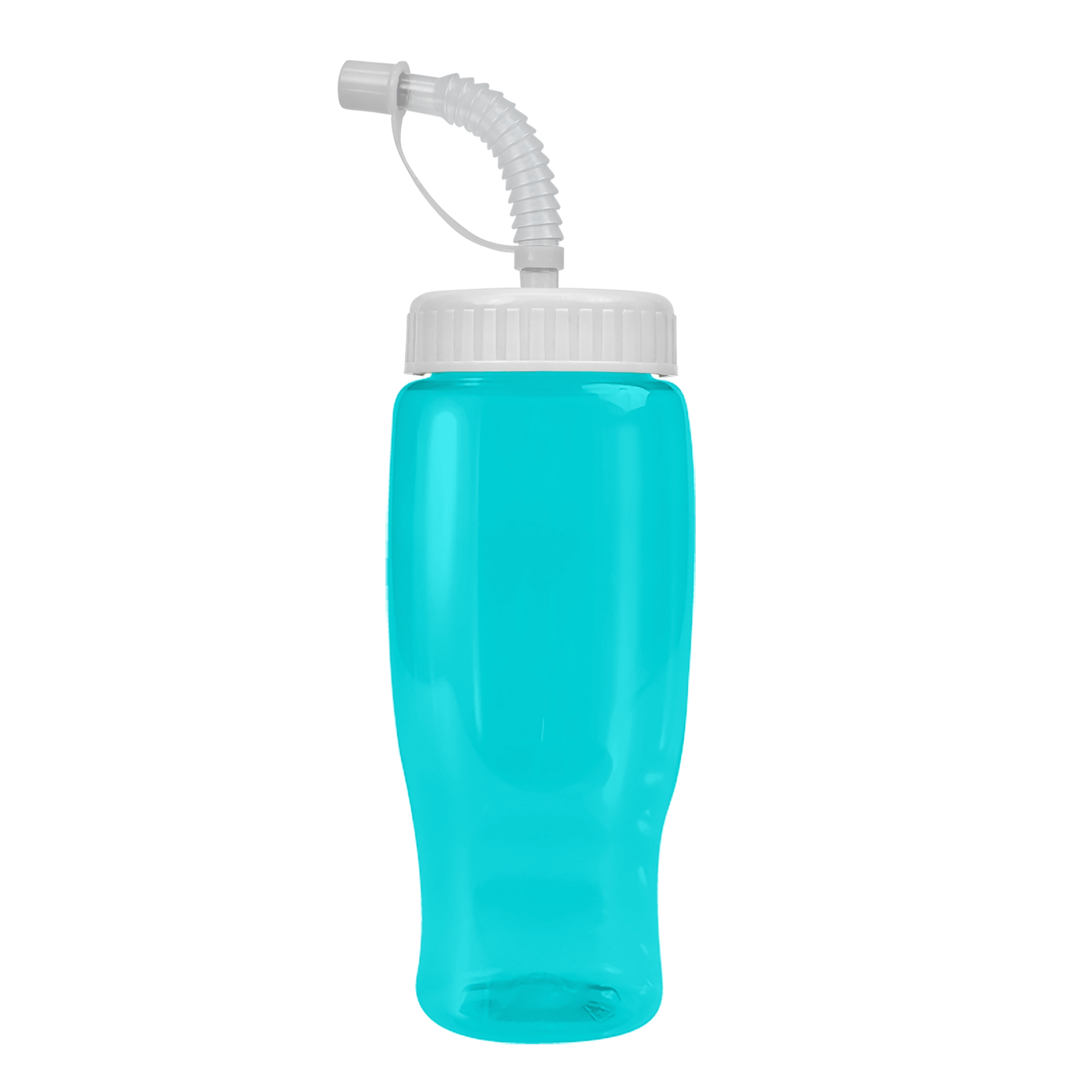Poly+ Recycled Bottle with Straw Lid - 27 oz.
