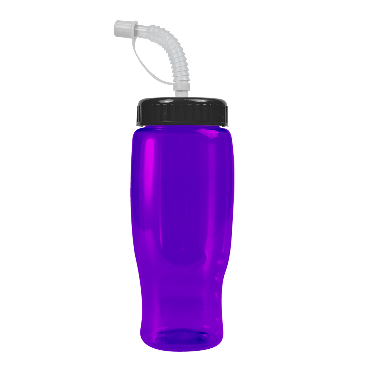 Poly+ Recycled Bottle with Straw Lid - 27 oz.