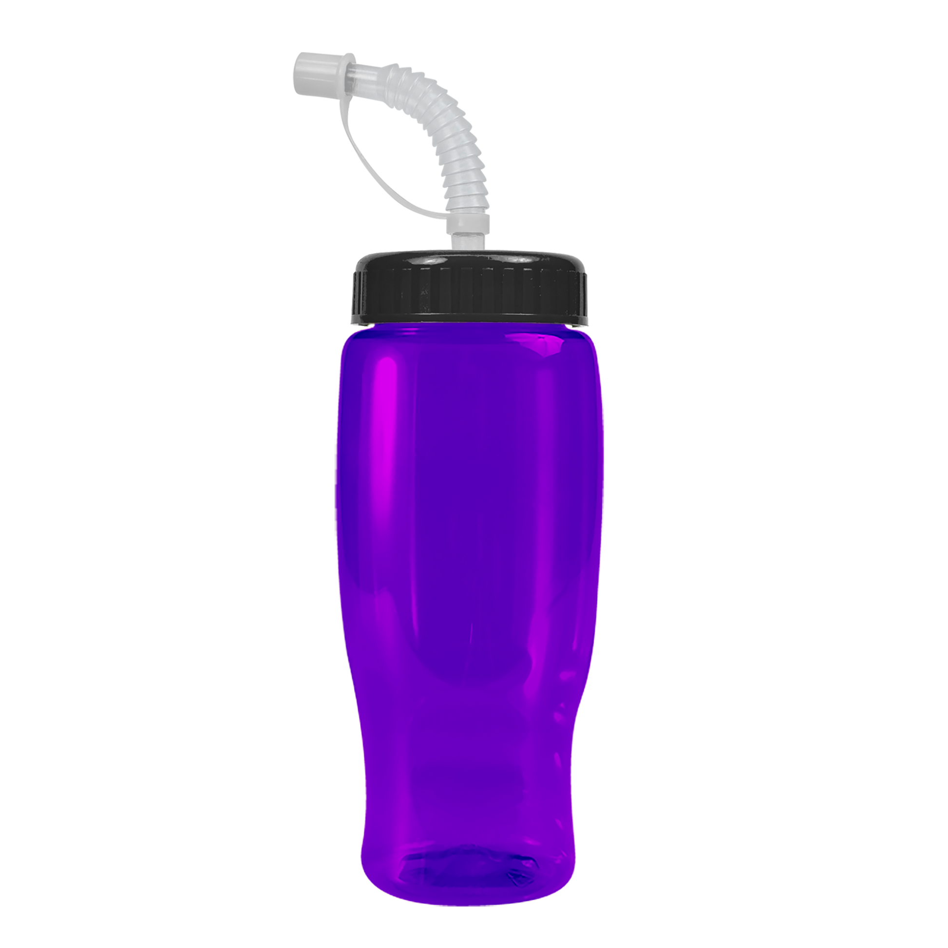 Poly+ Recycled Bottle with Straw Lid - 27 oz.