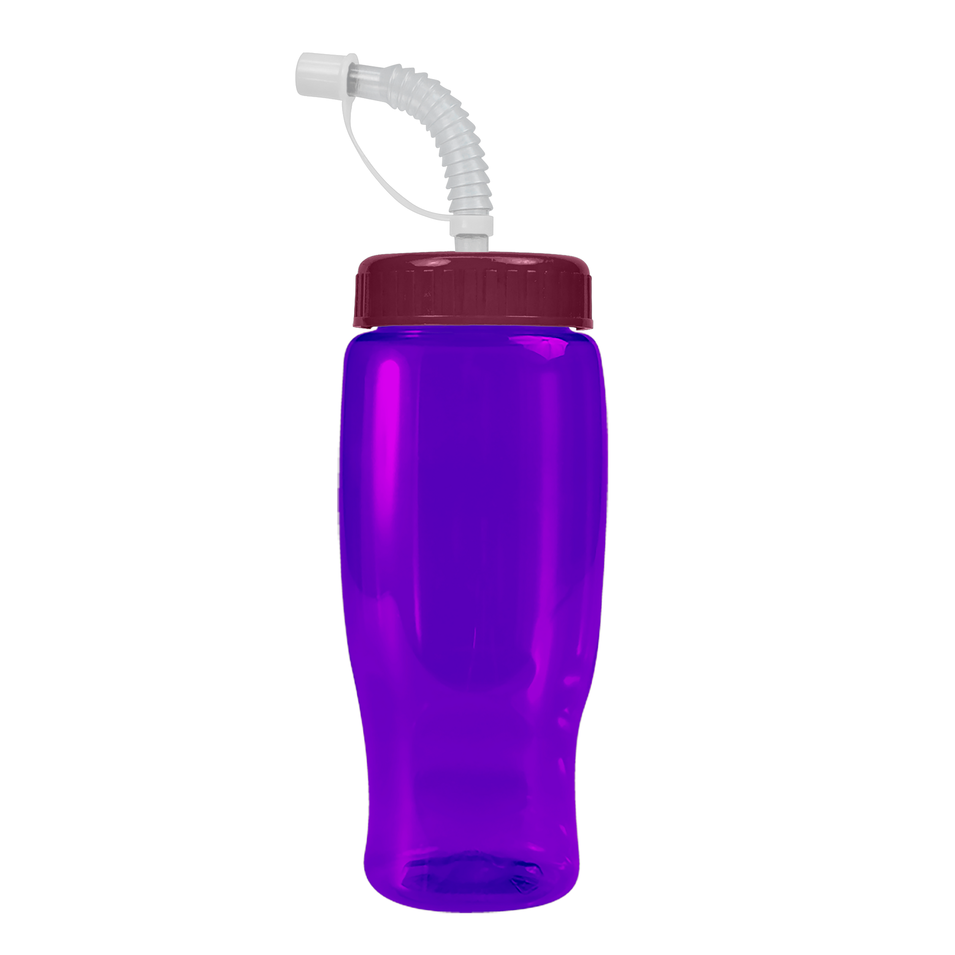 Poly+ Recycled Bottle with Straw Lid - 27 oz.