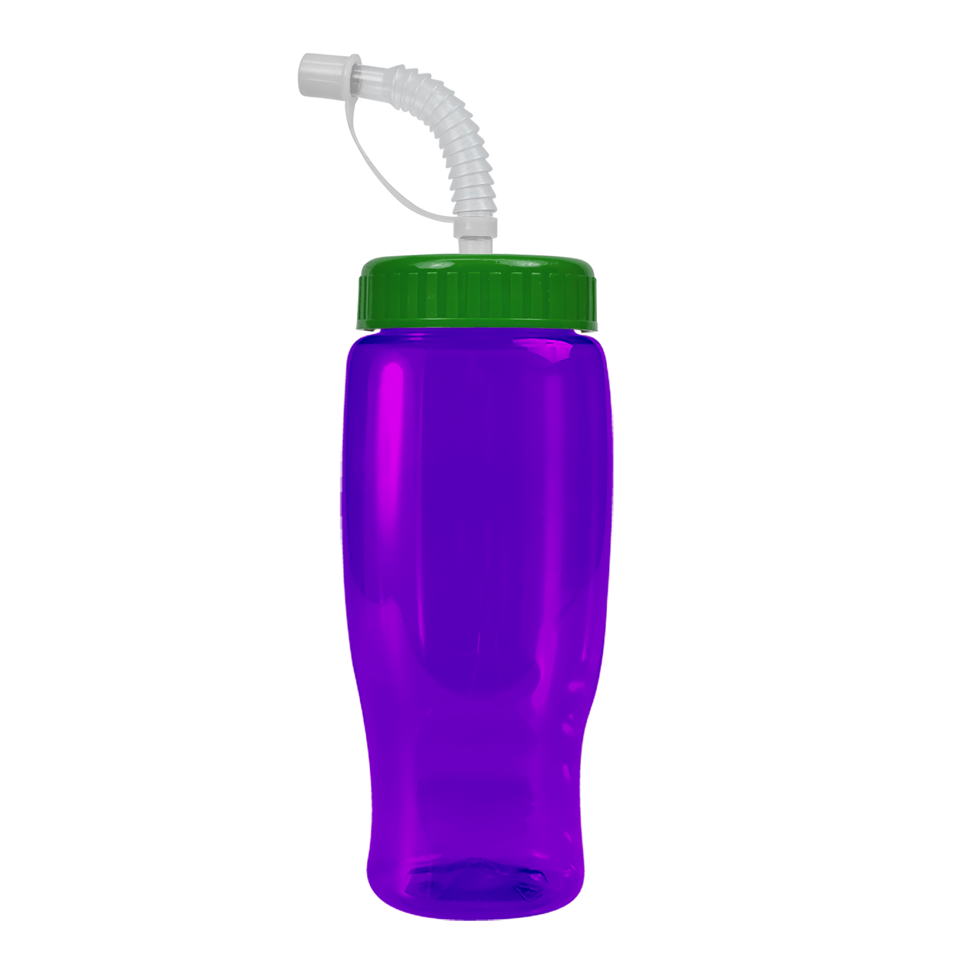 Poly+ Recycled Bottle with Straw Lid - 27 oz.