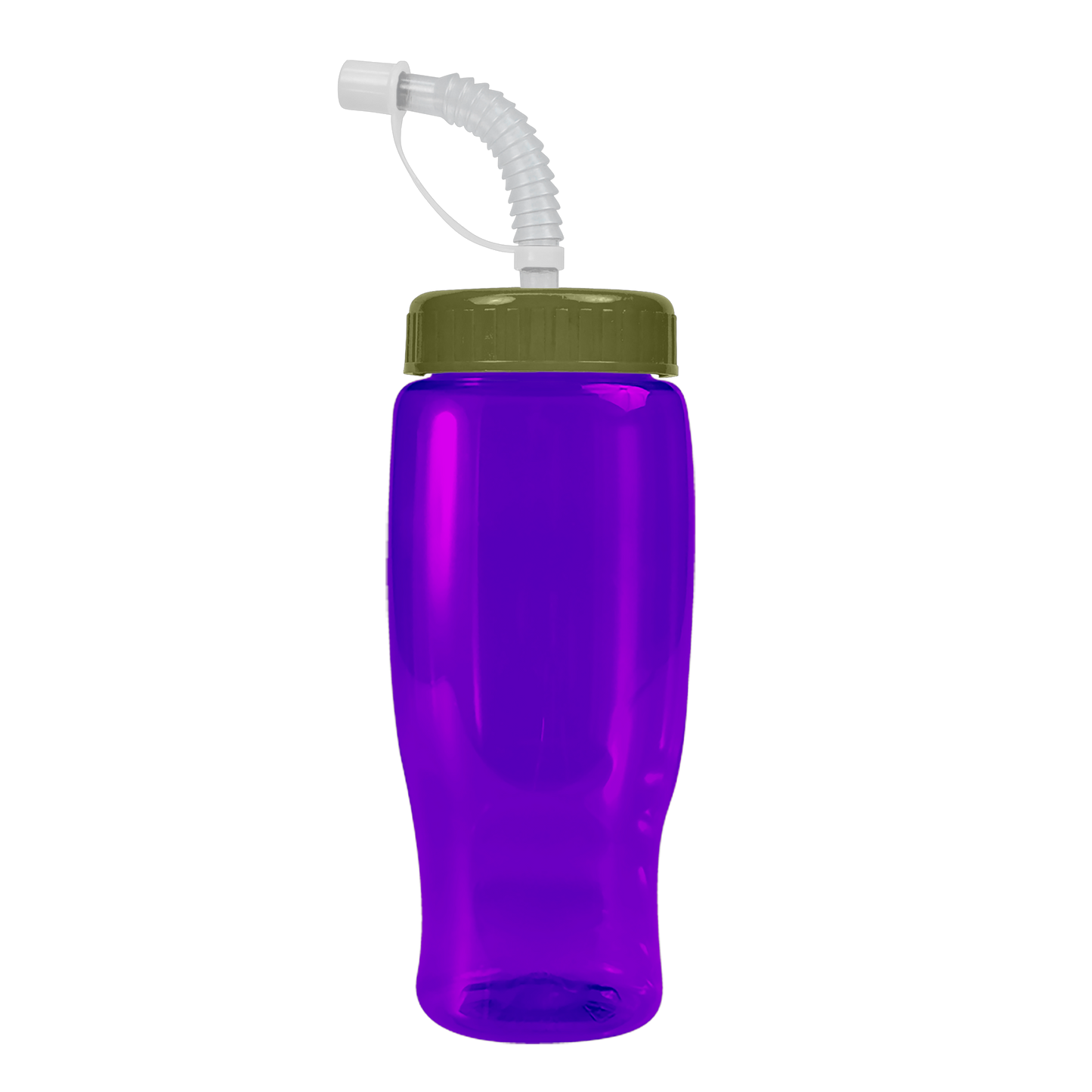 Poly+ Recycled Bottle with Straw Lid - 27 oz.