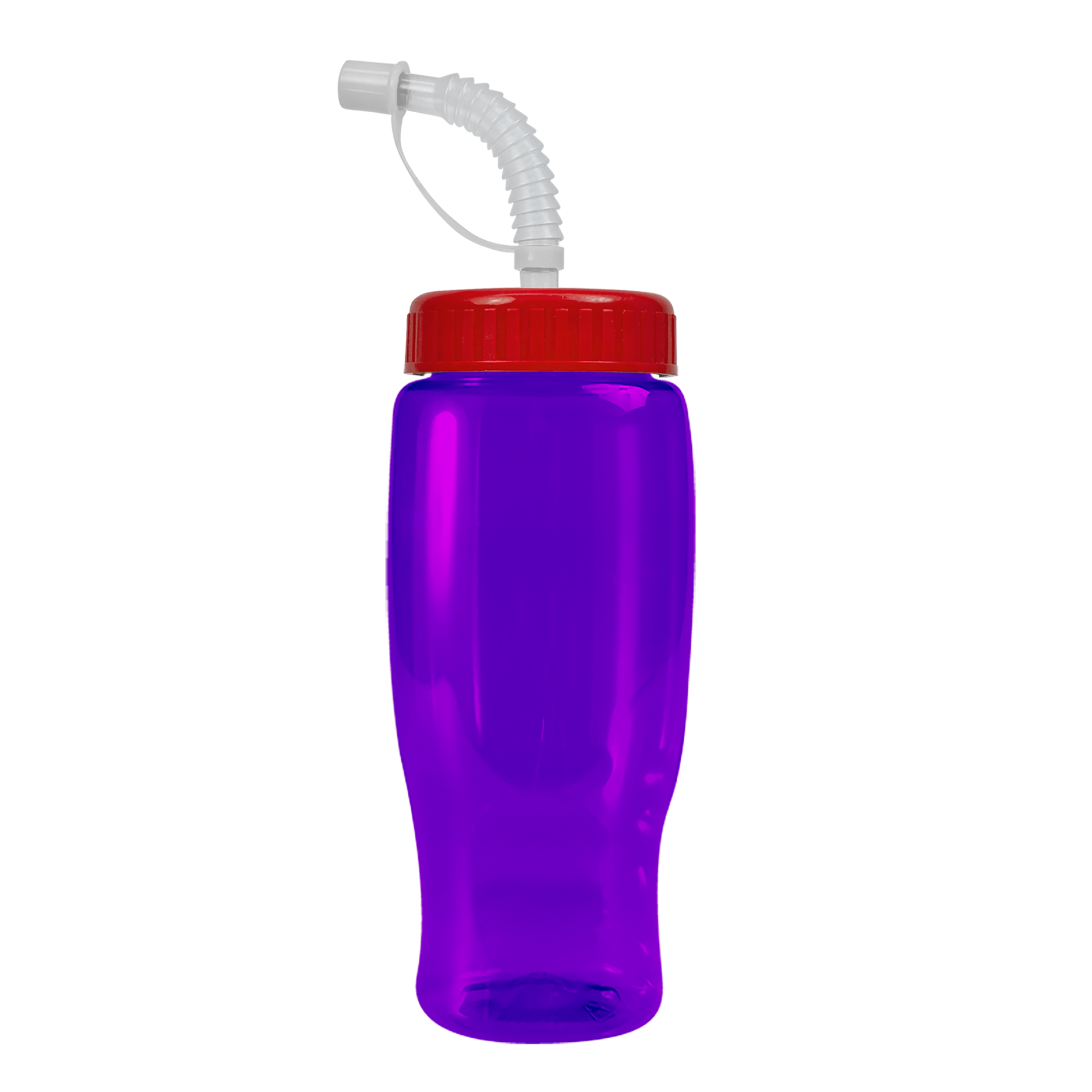 Poly+ Recycled Bottle with Straw Lid - 27 oz.