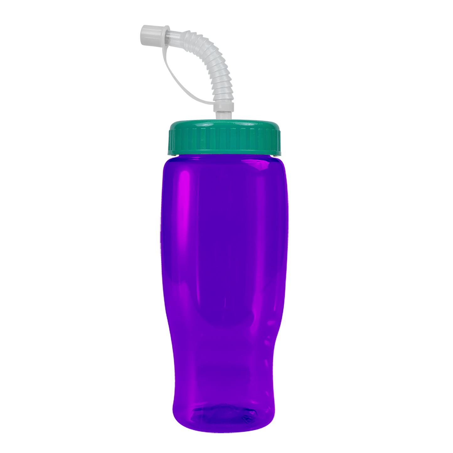 Poly+ Recycled Bottle with Straw Lid - 27 oz.