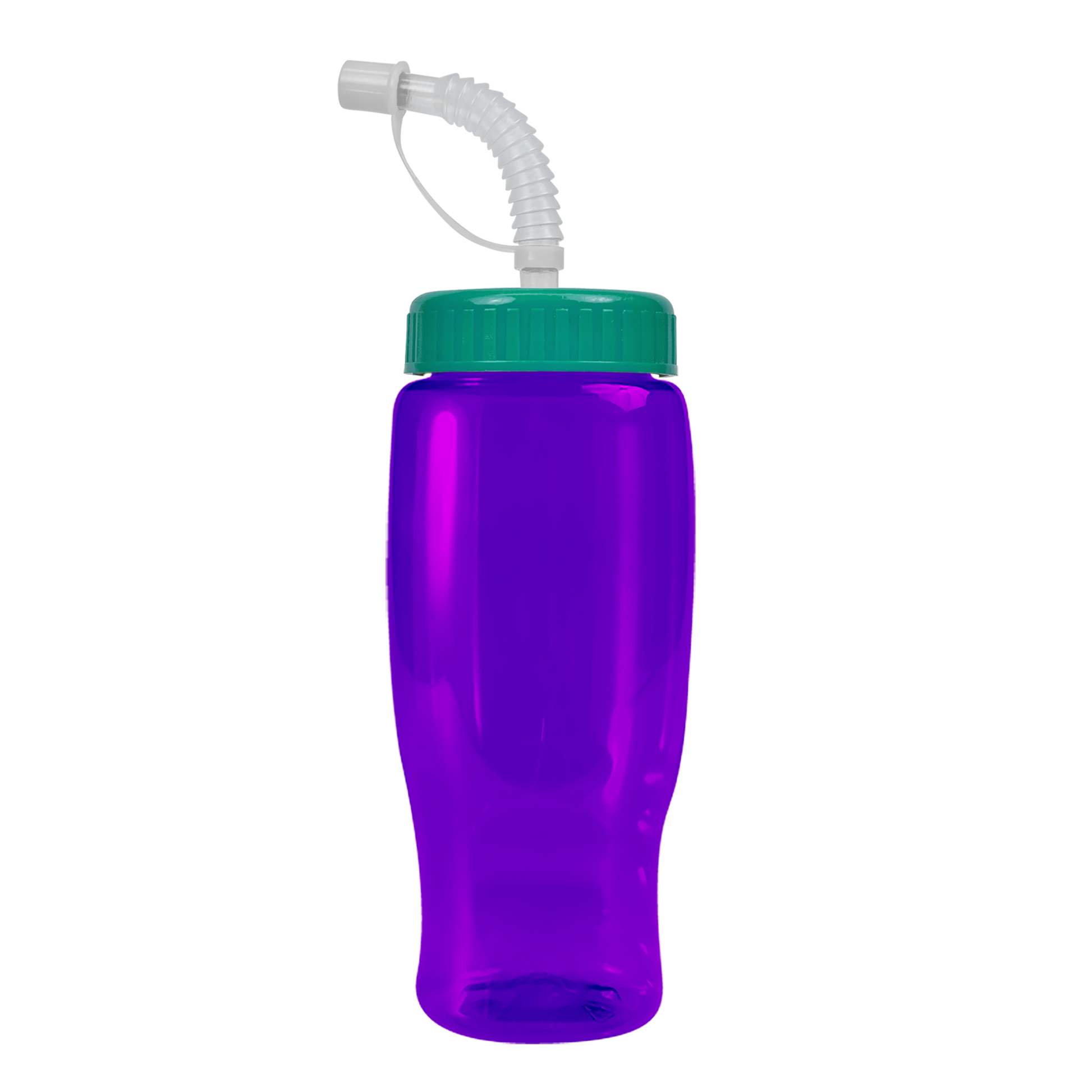 Poly+ Recycled Bottle with Straw Lid - 27 oz.