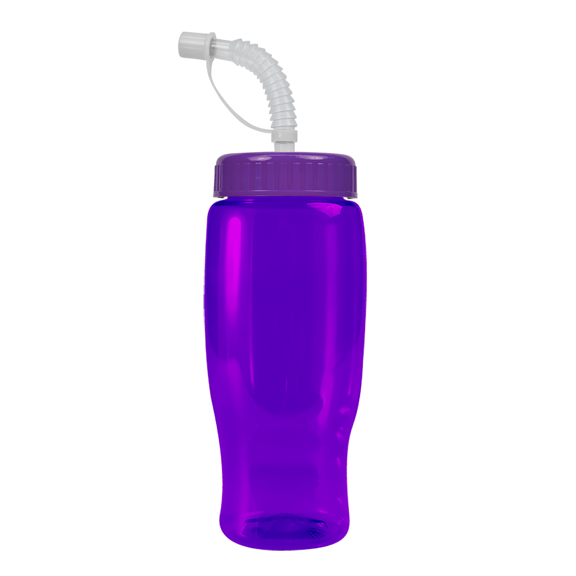 Poly+ Recycled Bottle with Straw Lid - 27 oz.