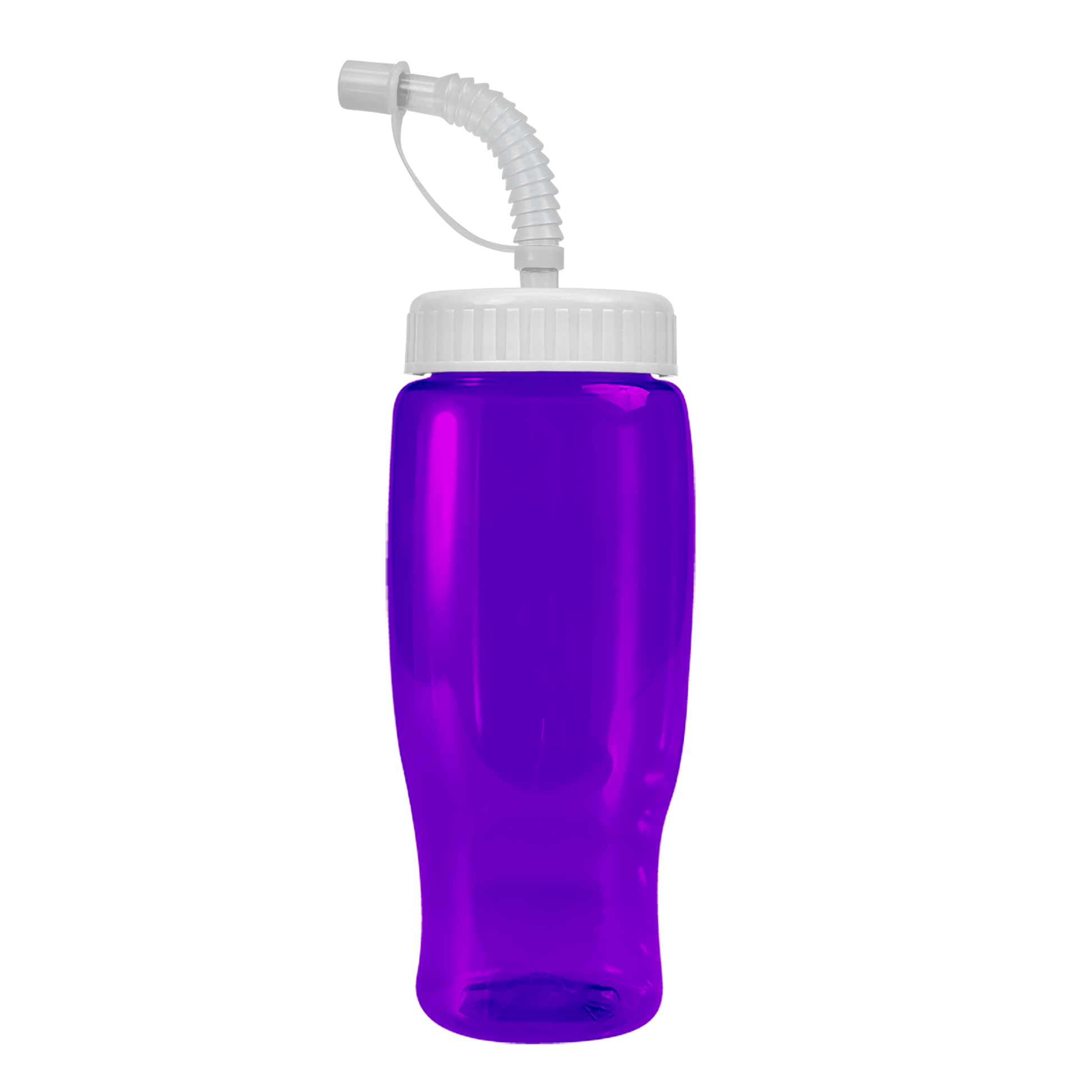 Poly+ Recycled Bottle with Straw Lid - 27 oz.