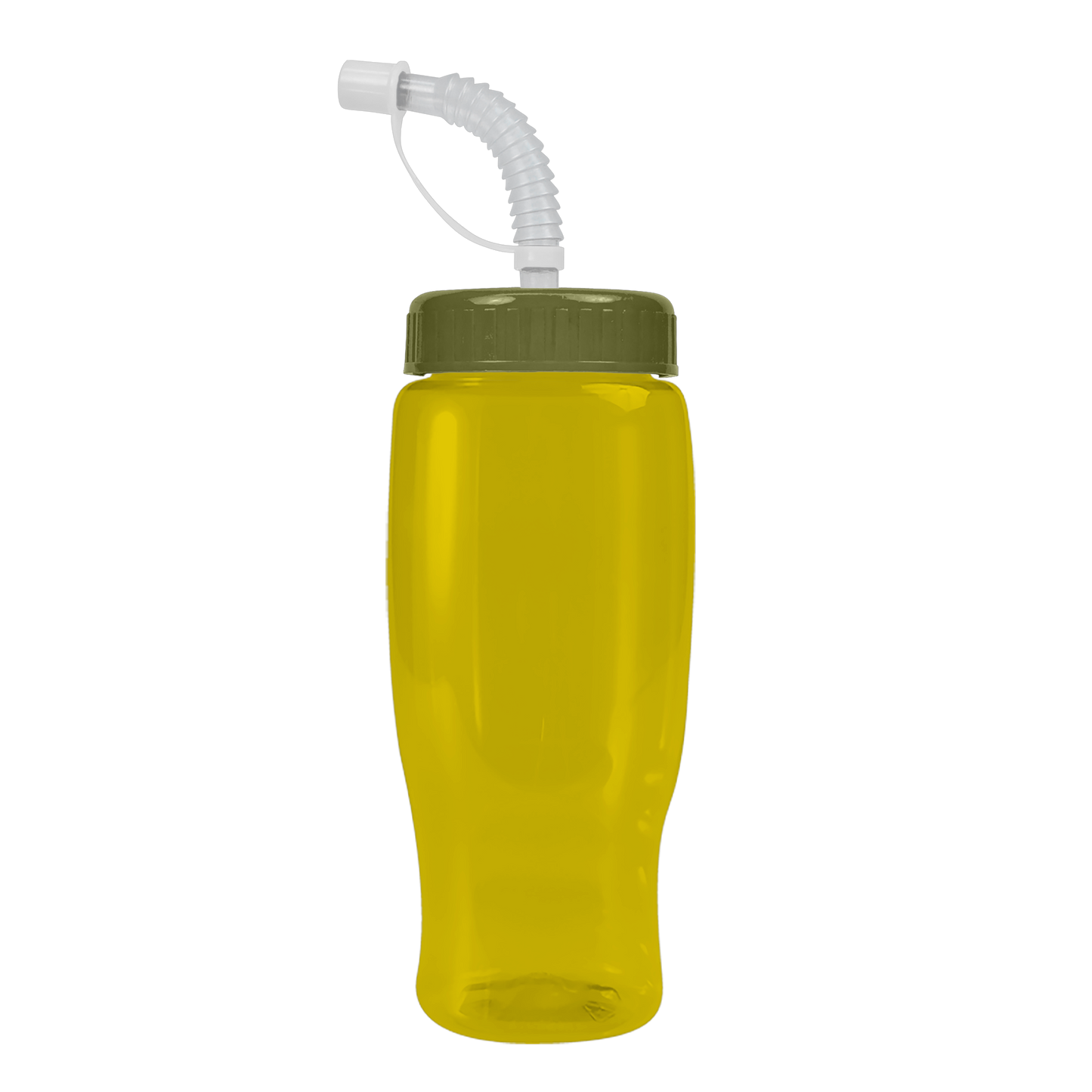 Poly+ Recycled Bottle with Straw Lid - 27 oz.